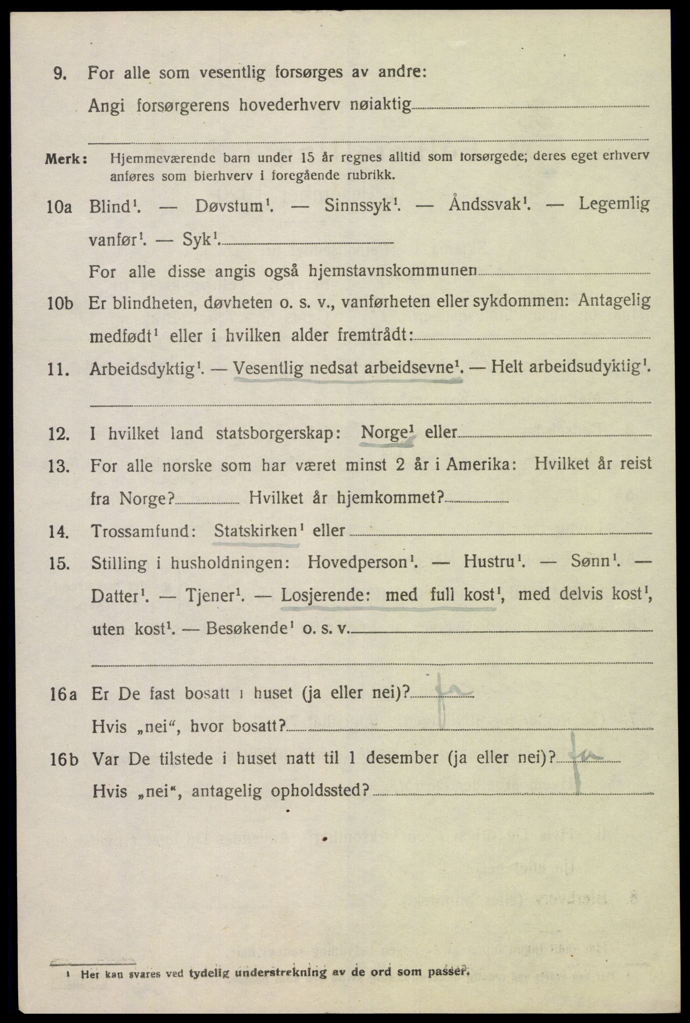 SAK, 1920 census for Sør-Audnedal, 1920, p. 6400