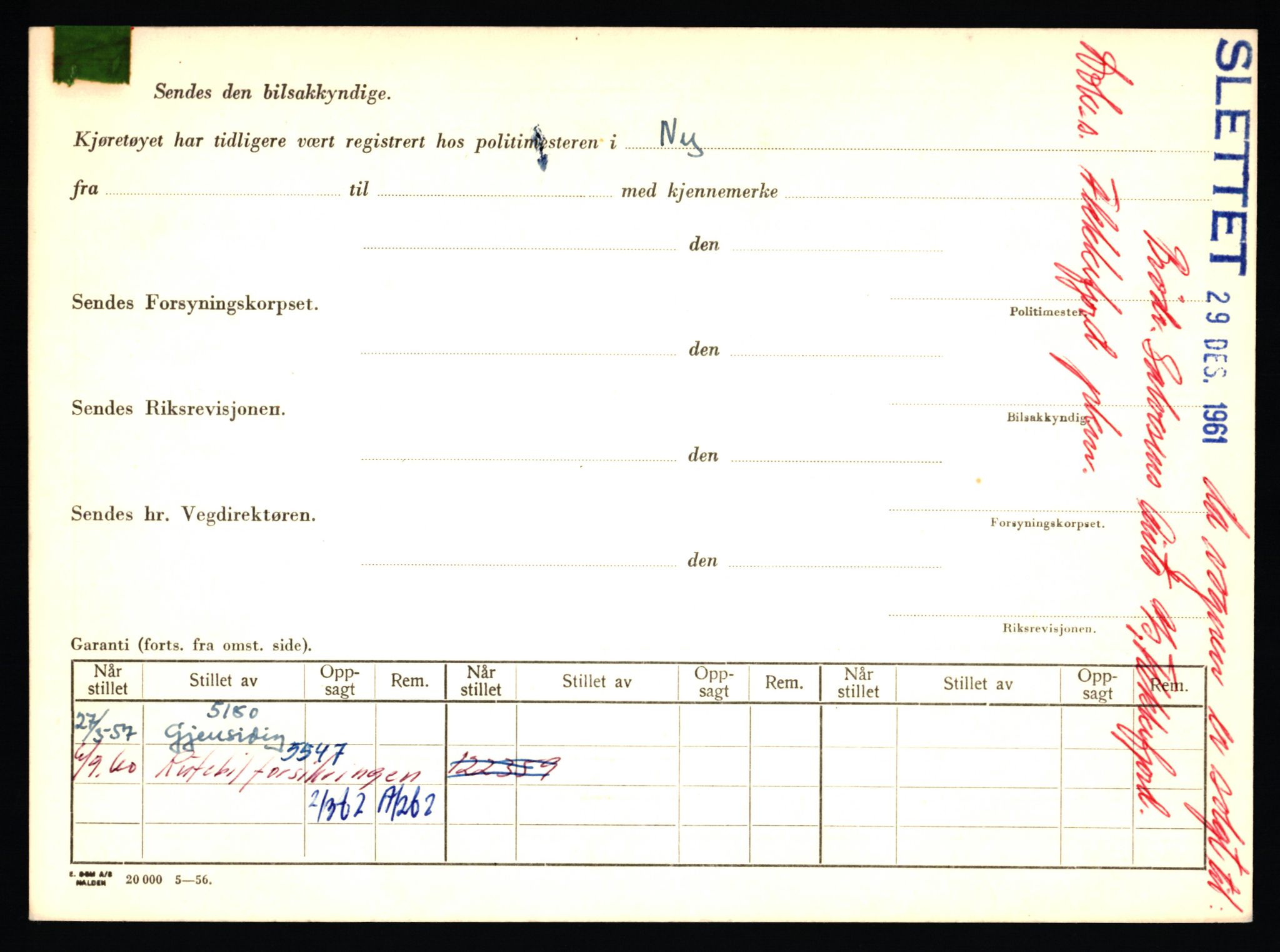 Stavanger trafikkstasjon, SAST/A-101942/0/F/L0039: L-22300 - L-22799, 1930-1971, p. 318