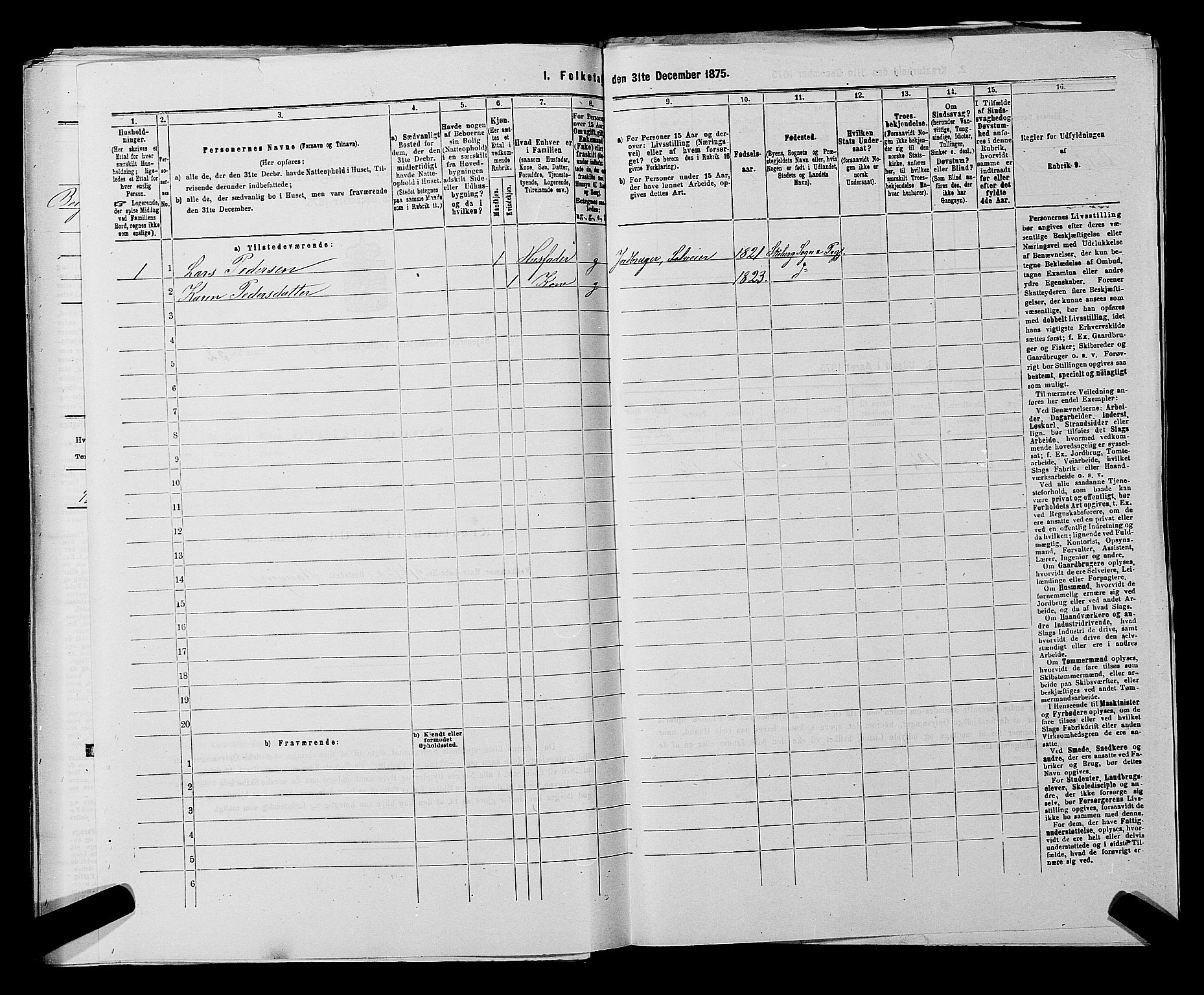 RA, 1875 census for 0115P Skjeberg, 1875, p. 813
