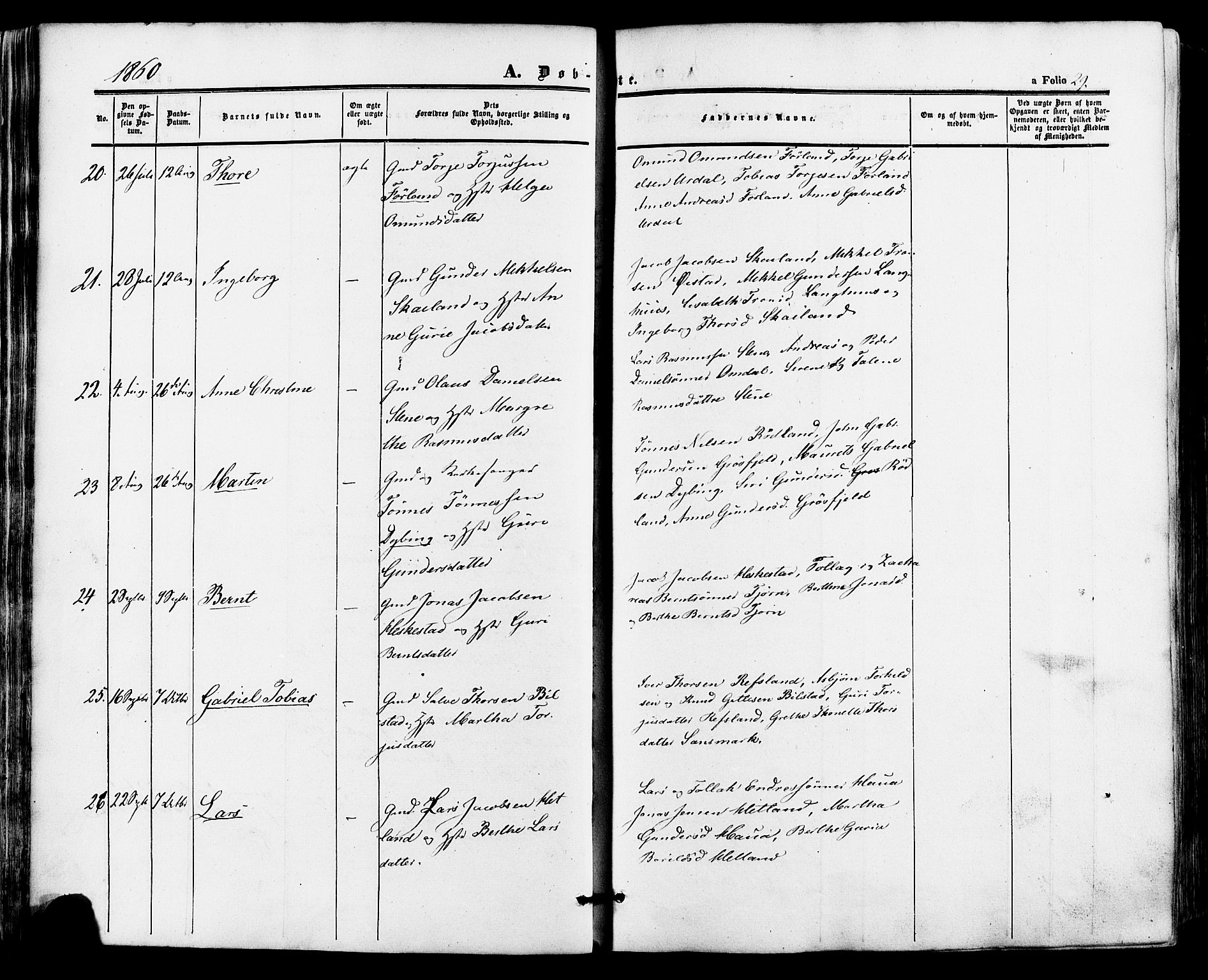 Lund sokneprestkontor, AV/SAST-A-101809/S06/L0010: Parish register (official) no. A 9, 1854-1886, p. 29