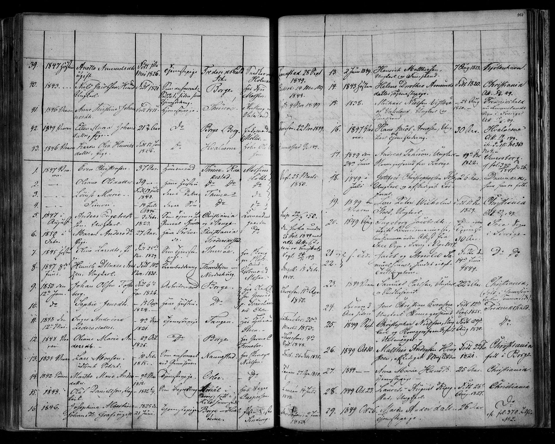 Fredrikstad prestekontor Kirkebøker, AV/SAO-A-11082/F/Fa/L0005: Parish register (official) no. 5, 1835-1856, p. 385