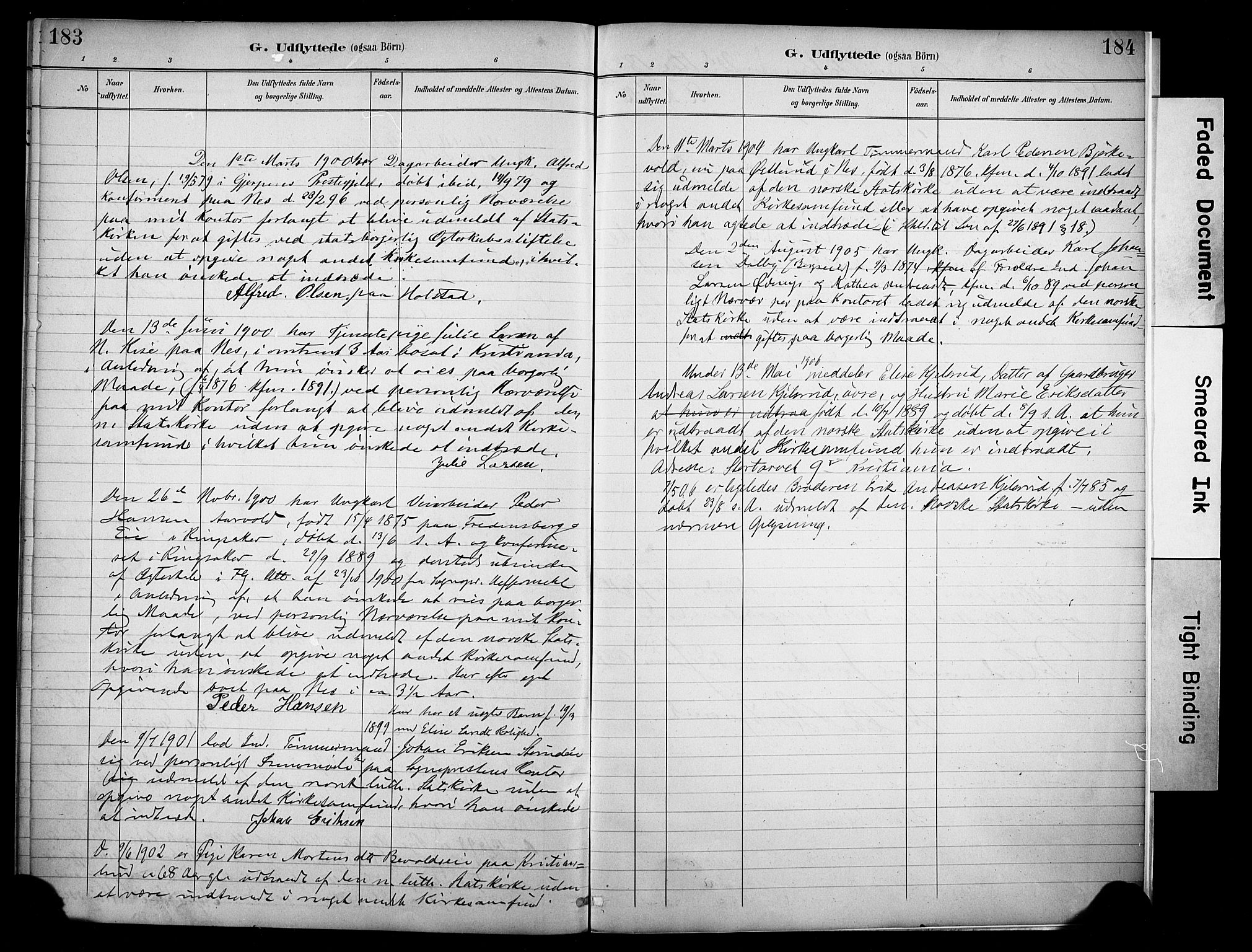 Nes prestekontor, Hedmark, AV/SAH-PREST-020/K/Ka/L0011: Parish register (official) no. 11, 1887-1905, p. 183-184