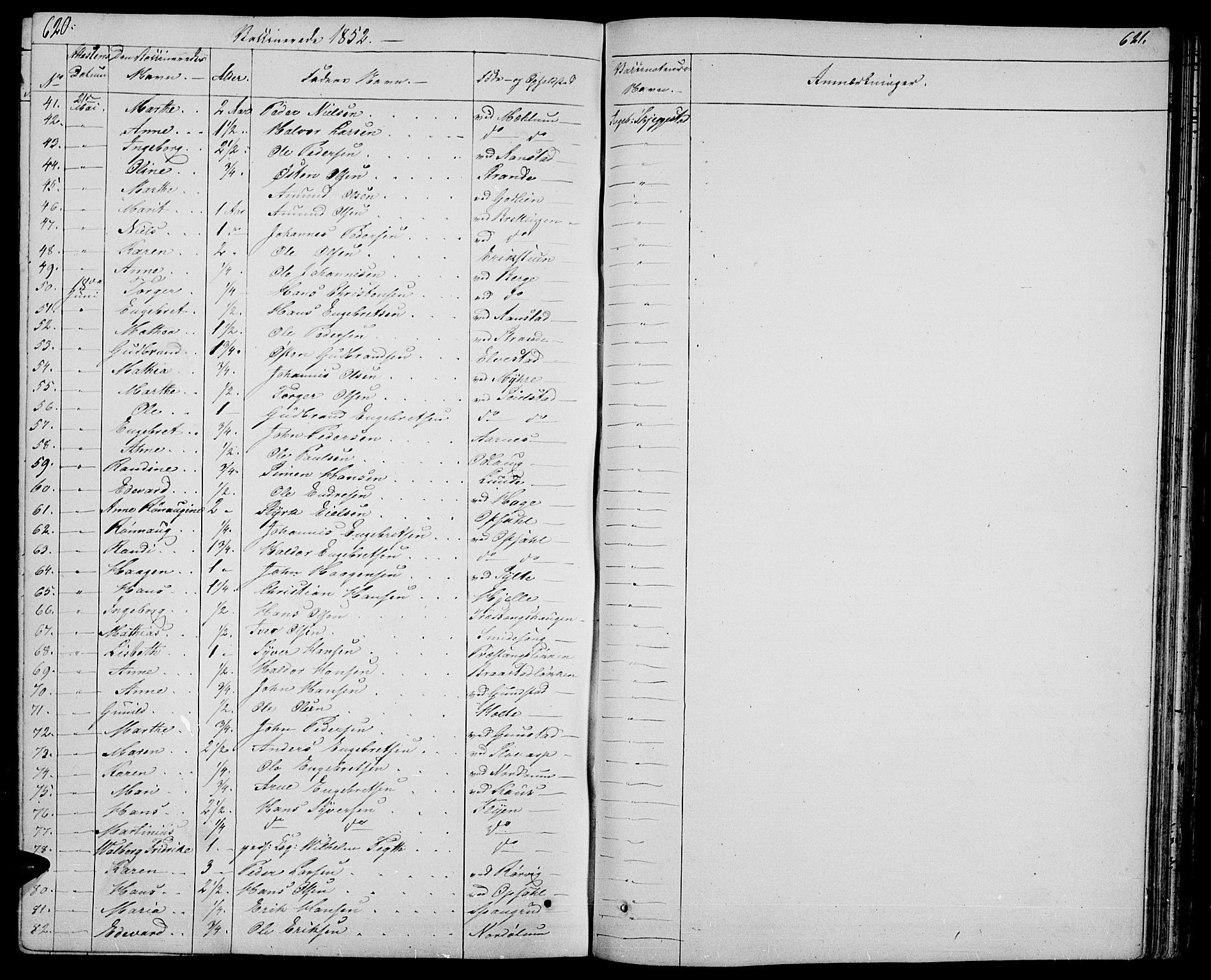 Ringebu prestekontor, SAH/PREST-082/H/Ha/Hab/L0002: Parish register (copy) no. 2, 1839-1853, p. 620-621