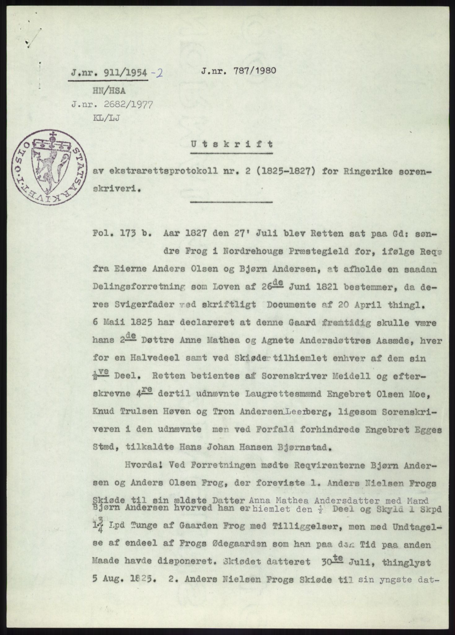Statsarkivet i Kongsberg, SAKO/A-0001, 1944-1954, p. 467