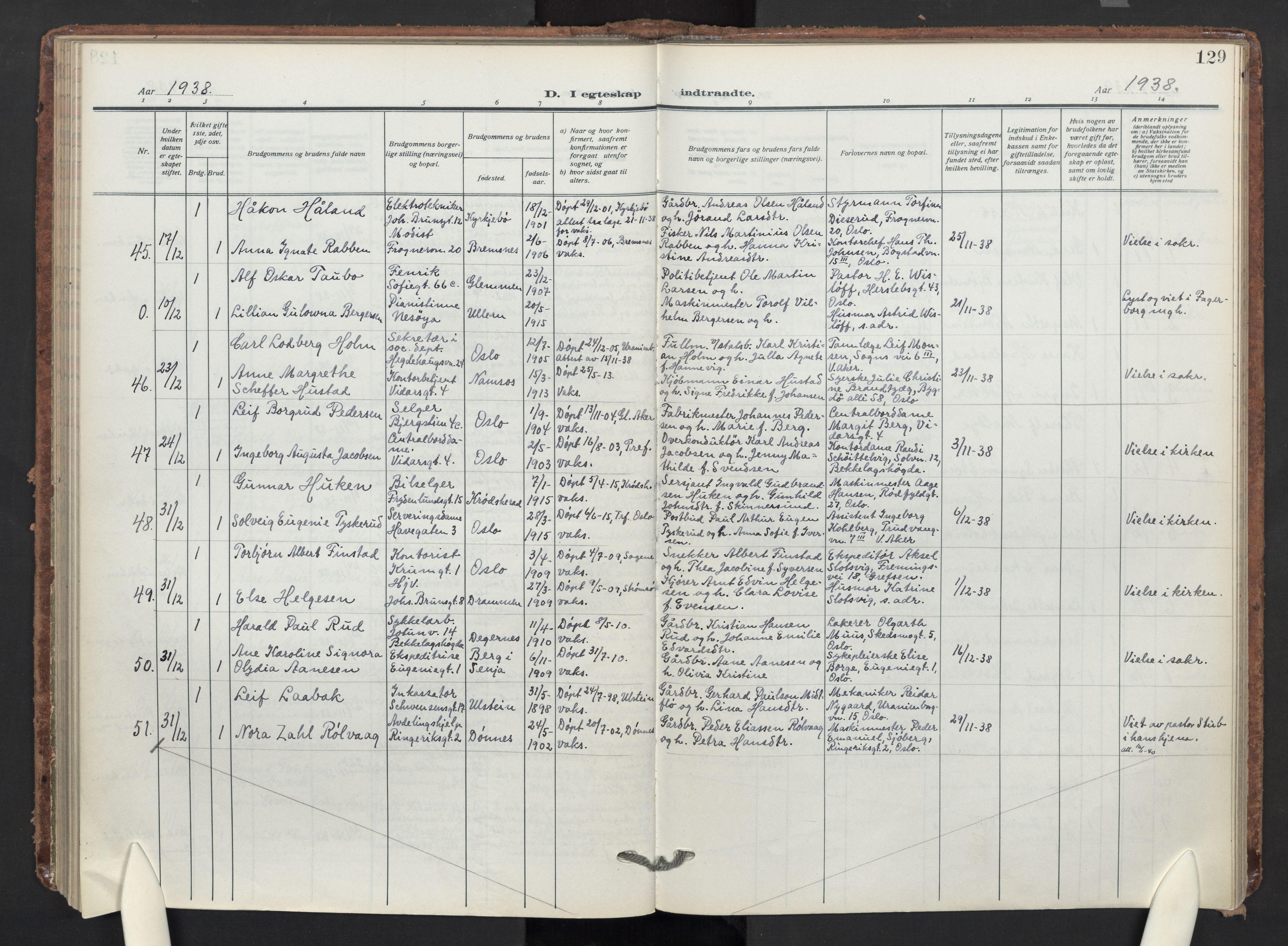 Markus prestekontor Kirkebøker, AV/SAO-A-10830/F/L0003: Parish register (official) no. 3, 1917-1942, p. 129