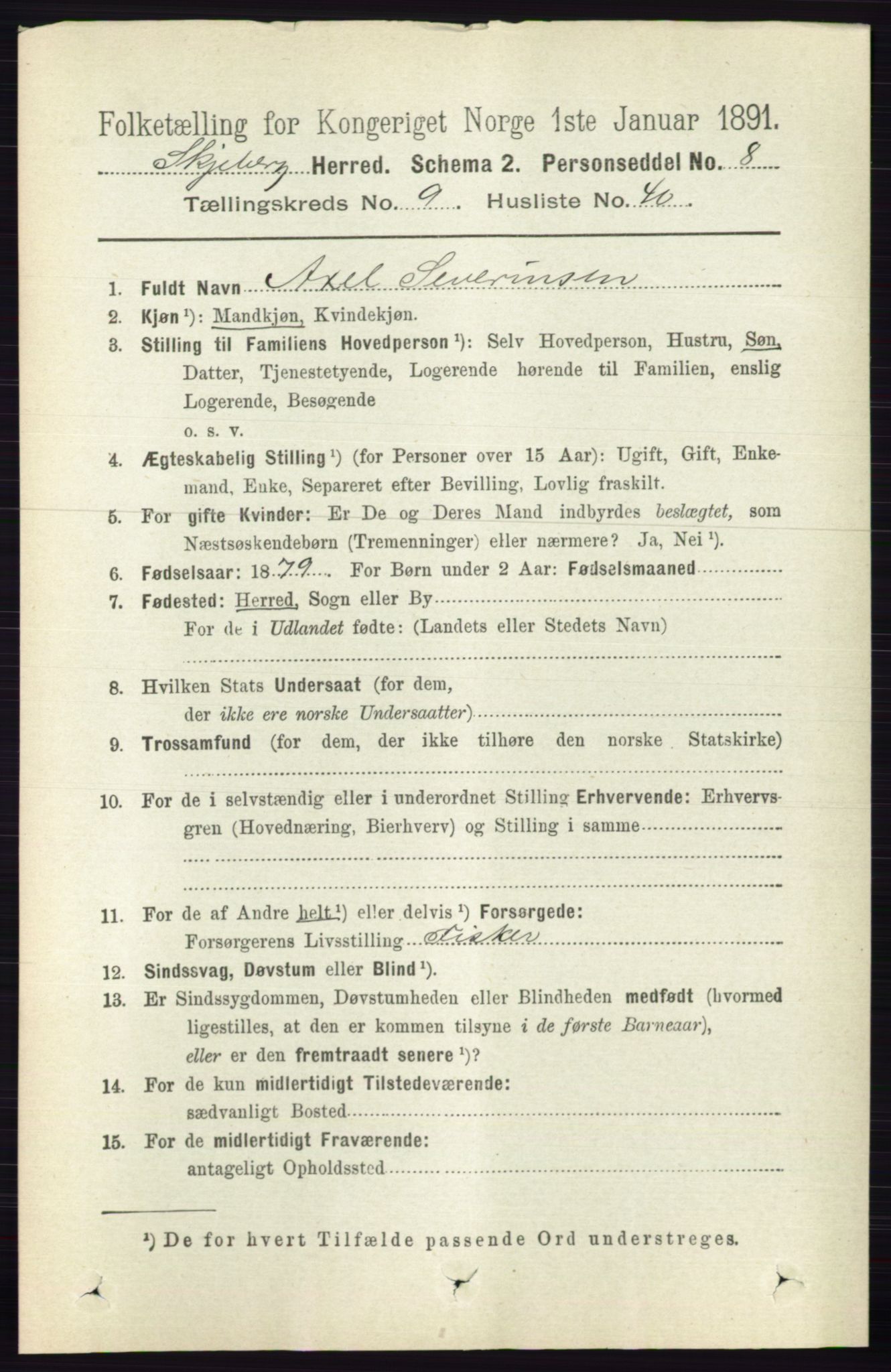 RA, 1891 census for 0115 Skjeberg, 1891, p. 4967