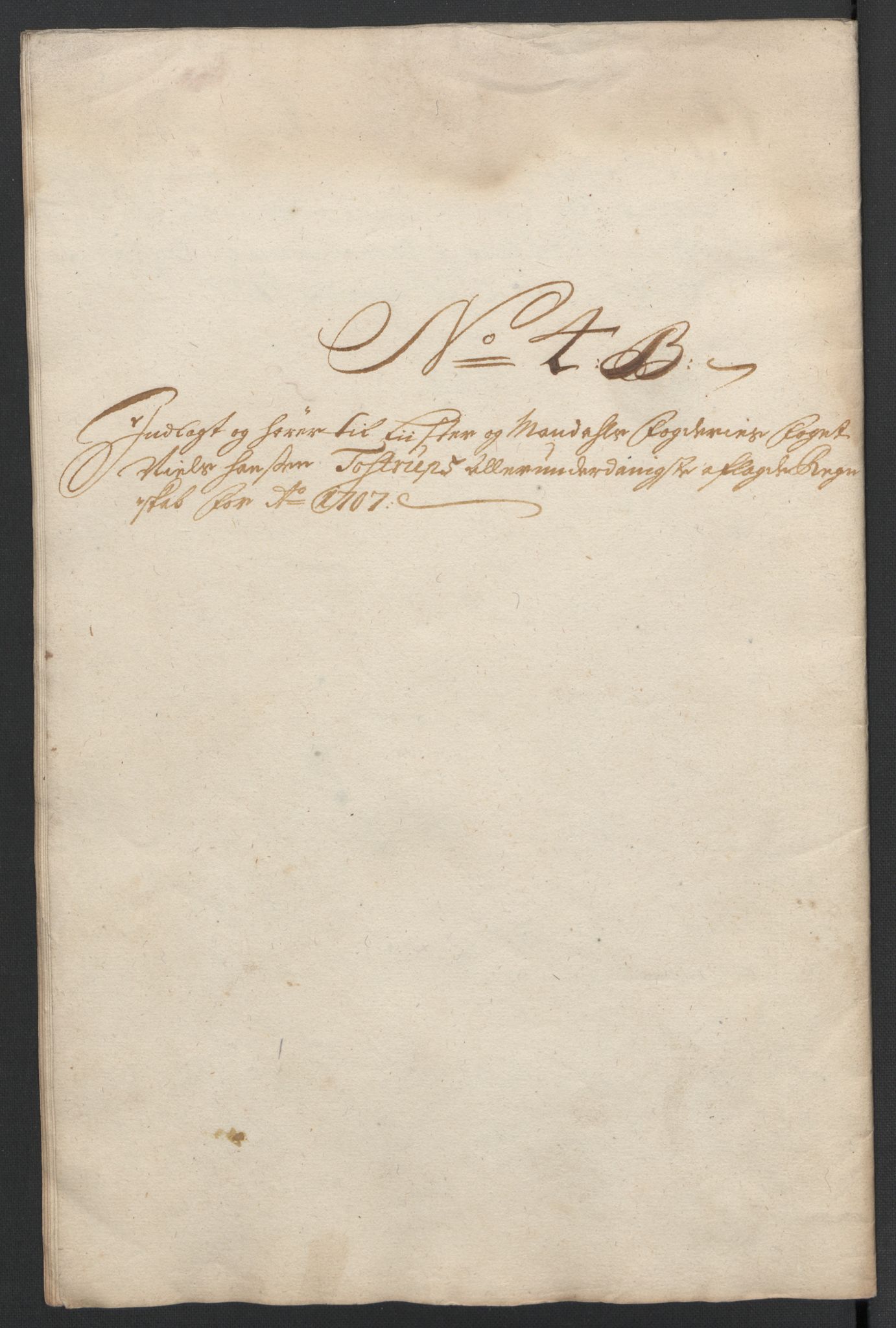 Rentekammeret inntil 1814, Reviderte regnskaper, Fogderegnskap, AV/RA-EA-4092/R43/L2551: Fogderegnskap Lista og Mandal, 1705-1709, p. 447