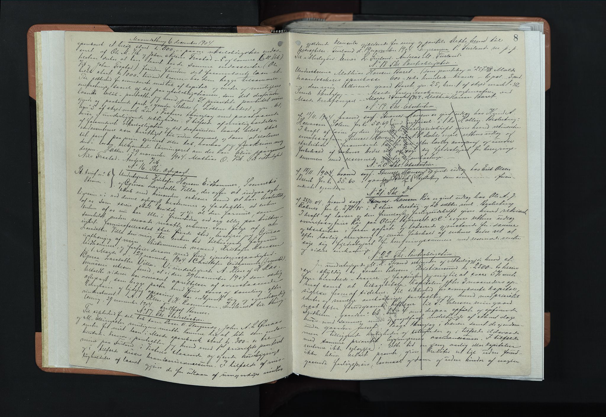 Romsdal sorenskriveri, AV/SAT-A-4149/1/2/2C/L0034: Mortgage book no. 28, 1904-1907, p. 8