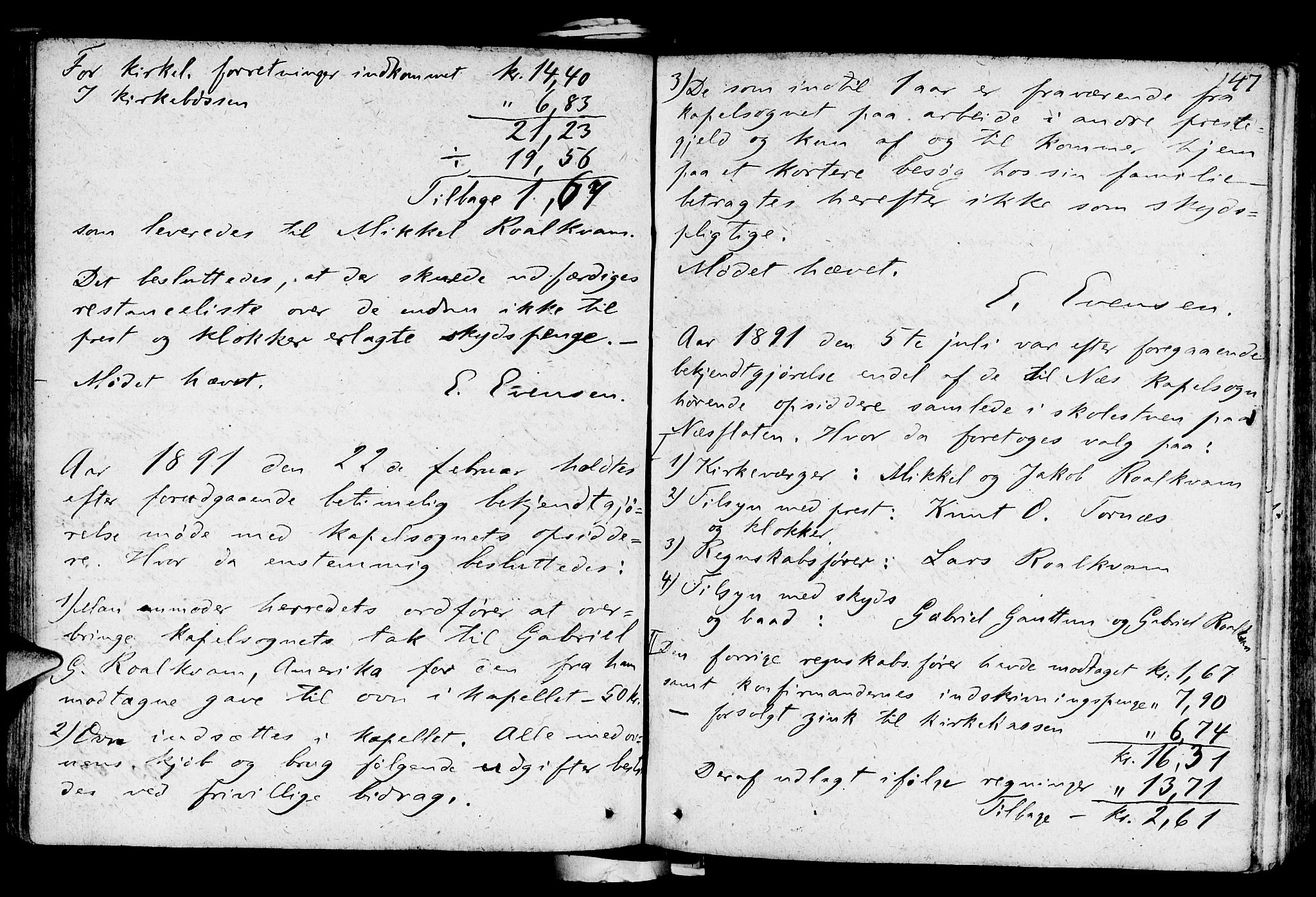 Suldal sokneprestkontor, AV/SAST-A-101845/01/IV/L0004: Parish register (official) no. A 4, 1800-1816, p. 147