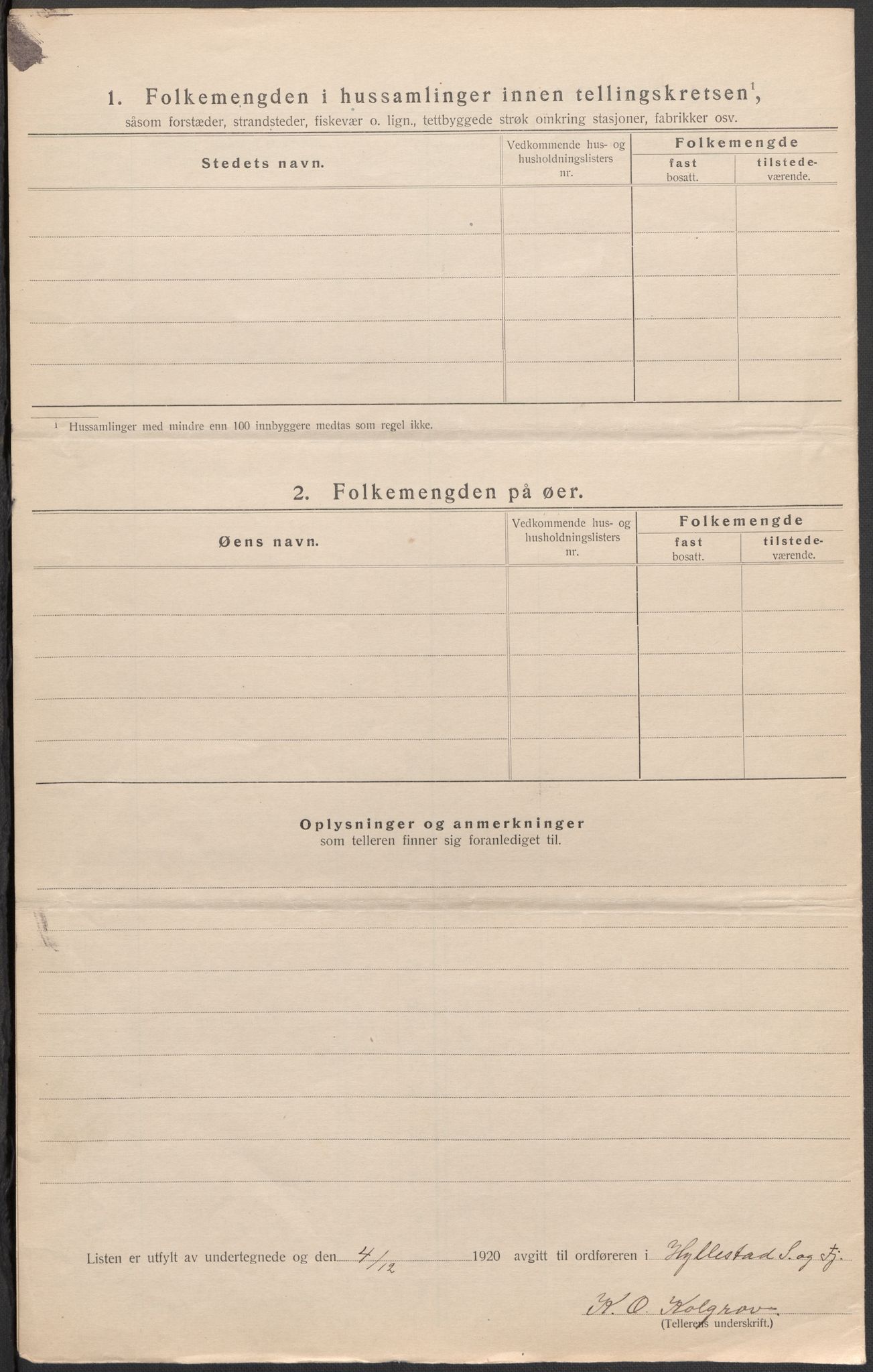 SAB, 1920 census for Hyllestad, 1920, p. 28