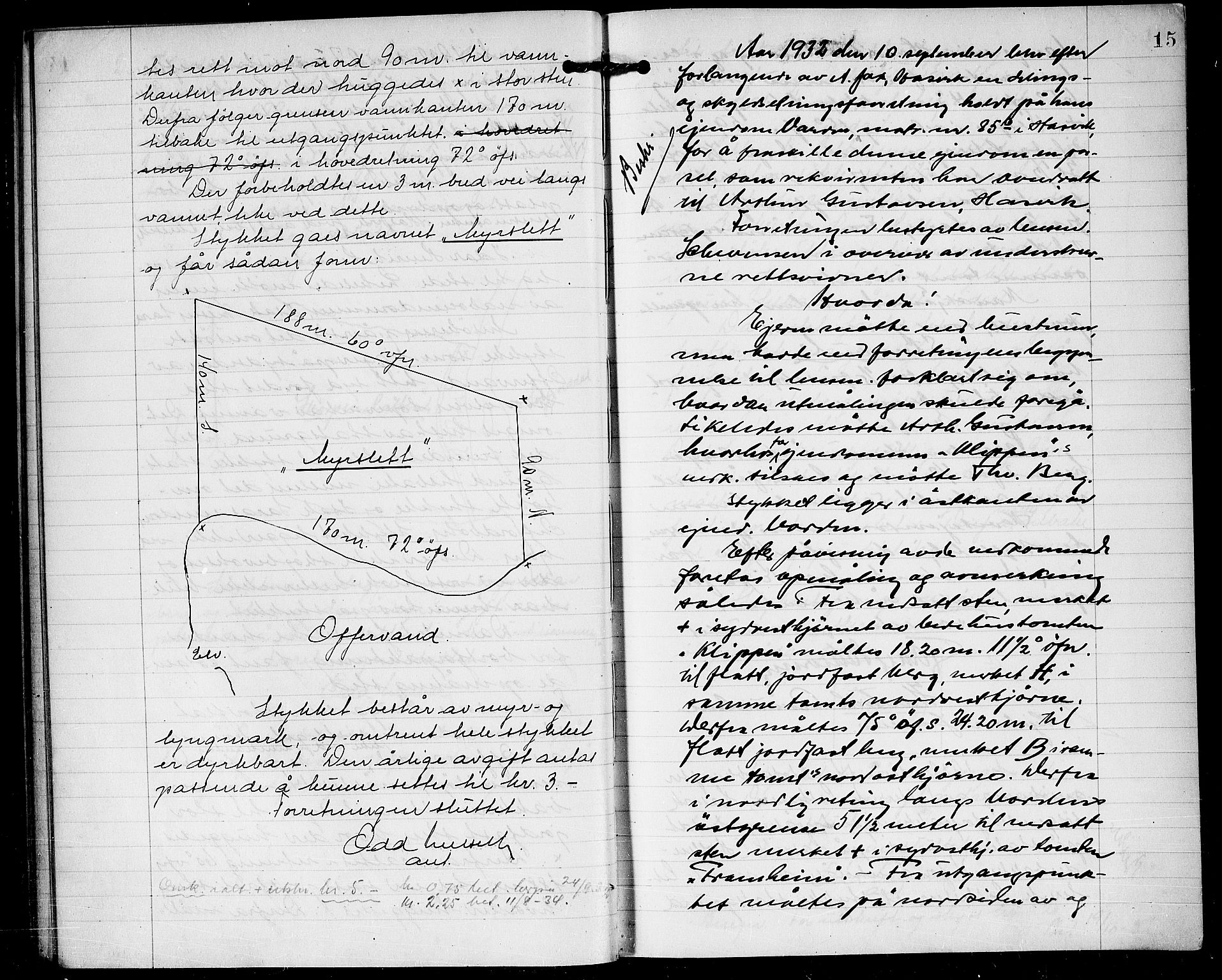 Lensmannen i Hasvik (hos Finnmarkseiendommen)*, FIEI/-, 1927-1938, p. 14b-15a