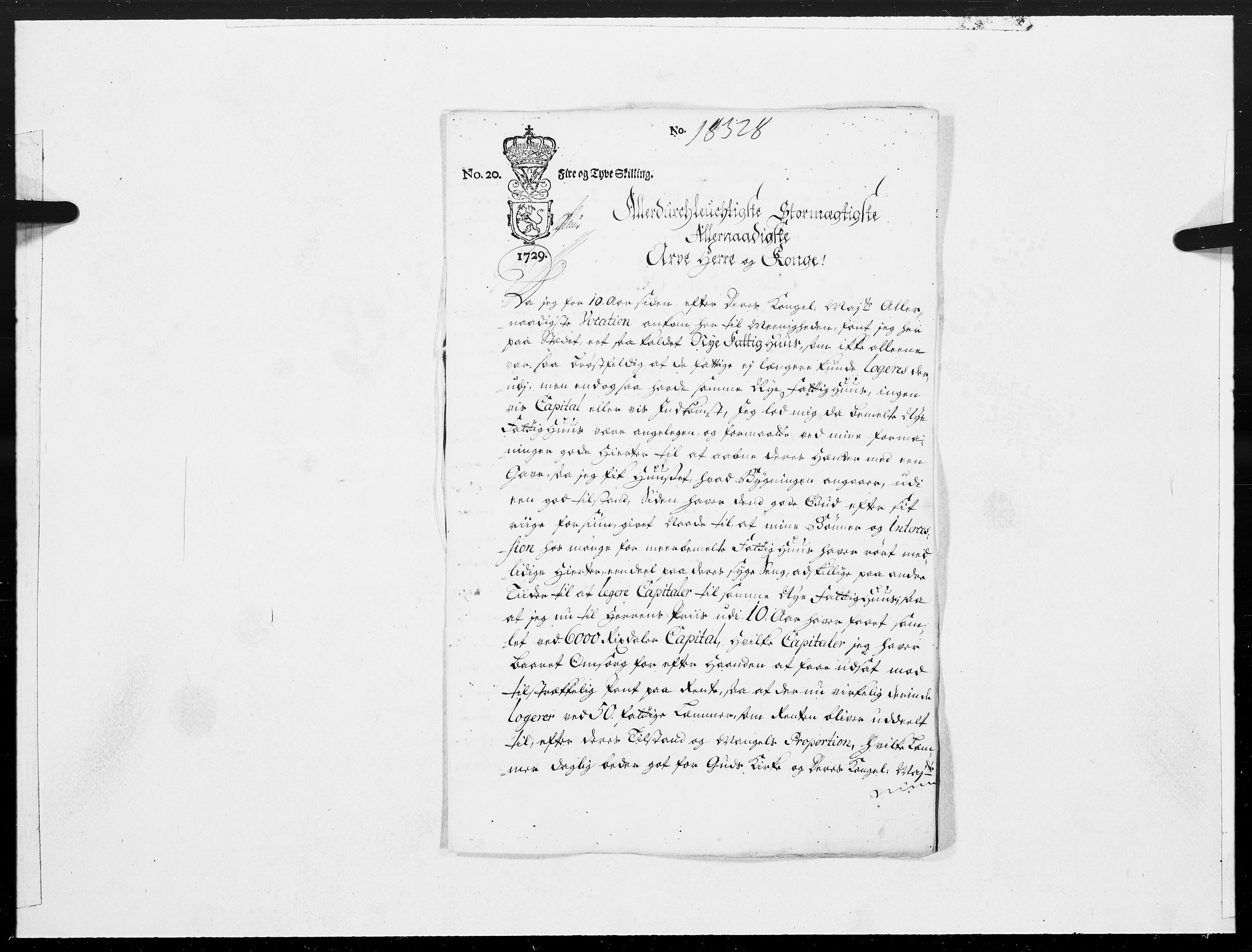 Danske Kanselli 1572-1799, AV/RA-EA-3023/F/Fc/Fcc/Fcca/L0105: Norske innlegg 1572-1799, 1729, p. 277