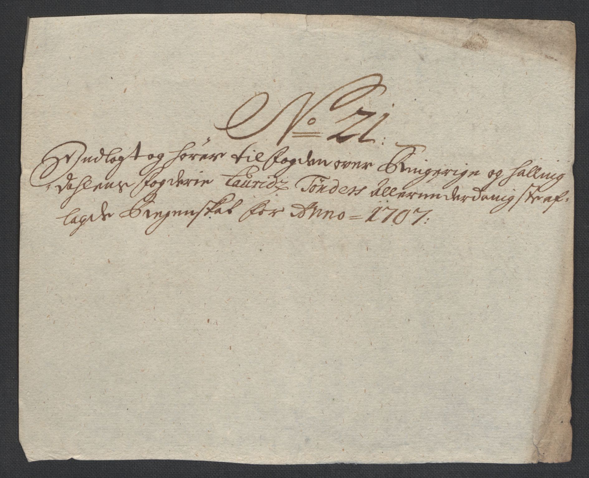 Rentekammeret inntil 1814, Reviderte regnskaper, Fogderegnskap, AV/RA-EA-4092/R22/L1466: Fogderegnskap Ringerike, Hallingdal og Buskerud, 1707, p. 271