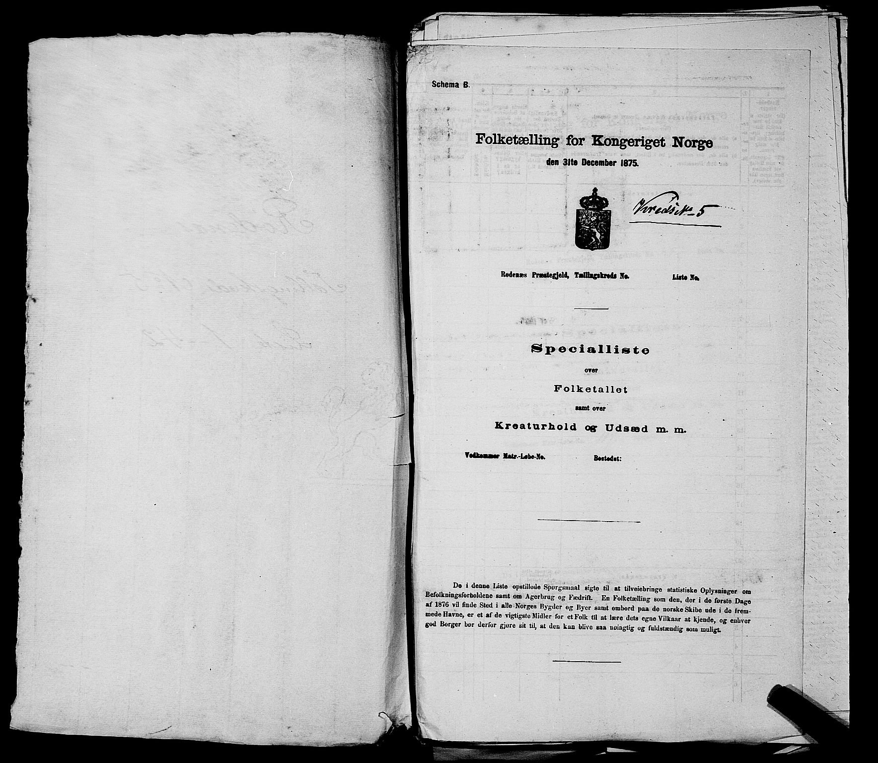 RA, 1875 census for 0120P Rødenes, 1875, p. 706