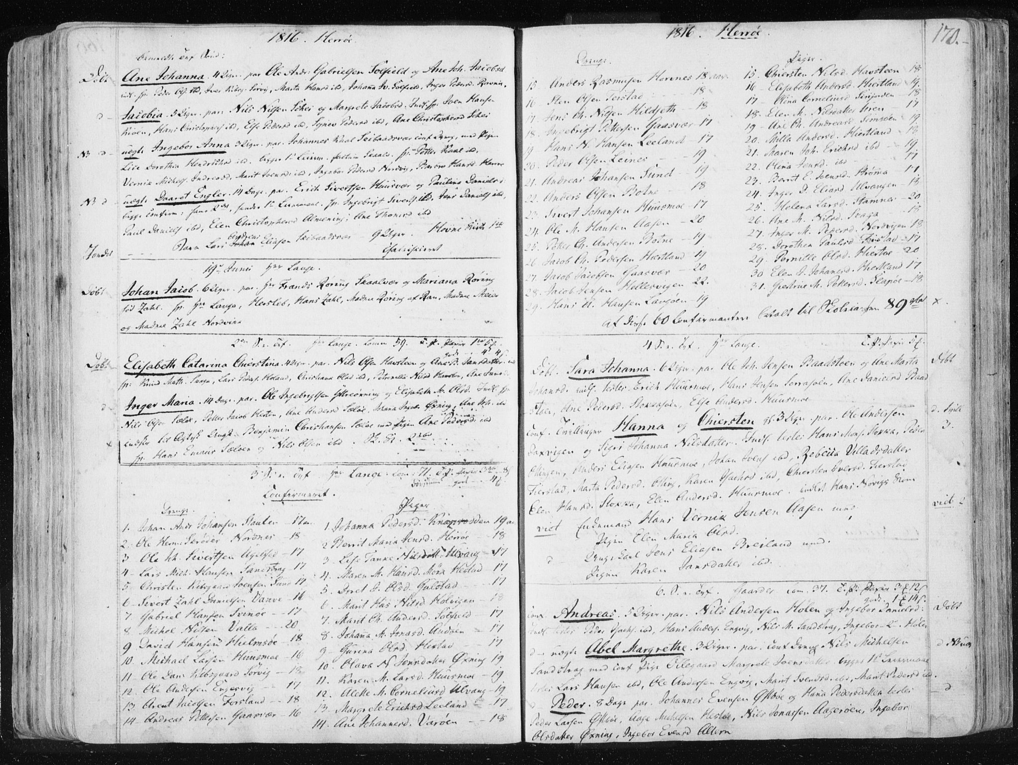 Ministerialprotokoller, klokkerbøker og fødselsregistre - Nordland, SAT/A-1459/830/L0444: Parish register (official) no. 830A08, 1801-1819, p. 170