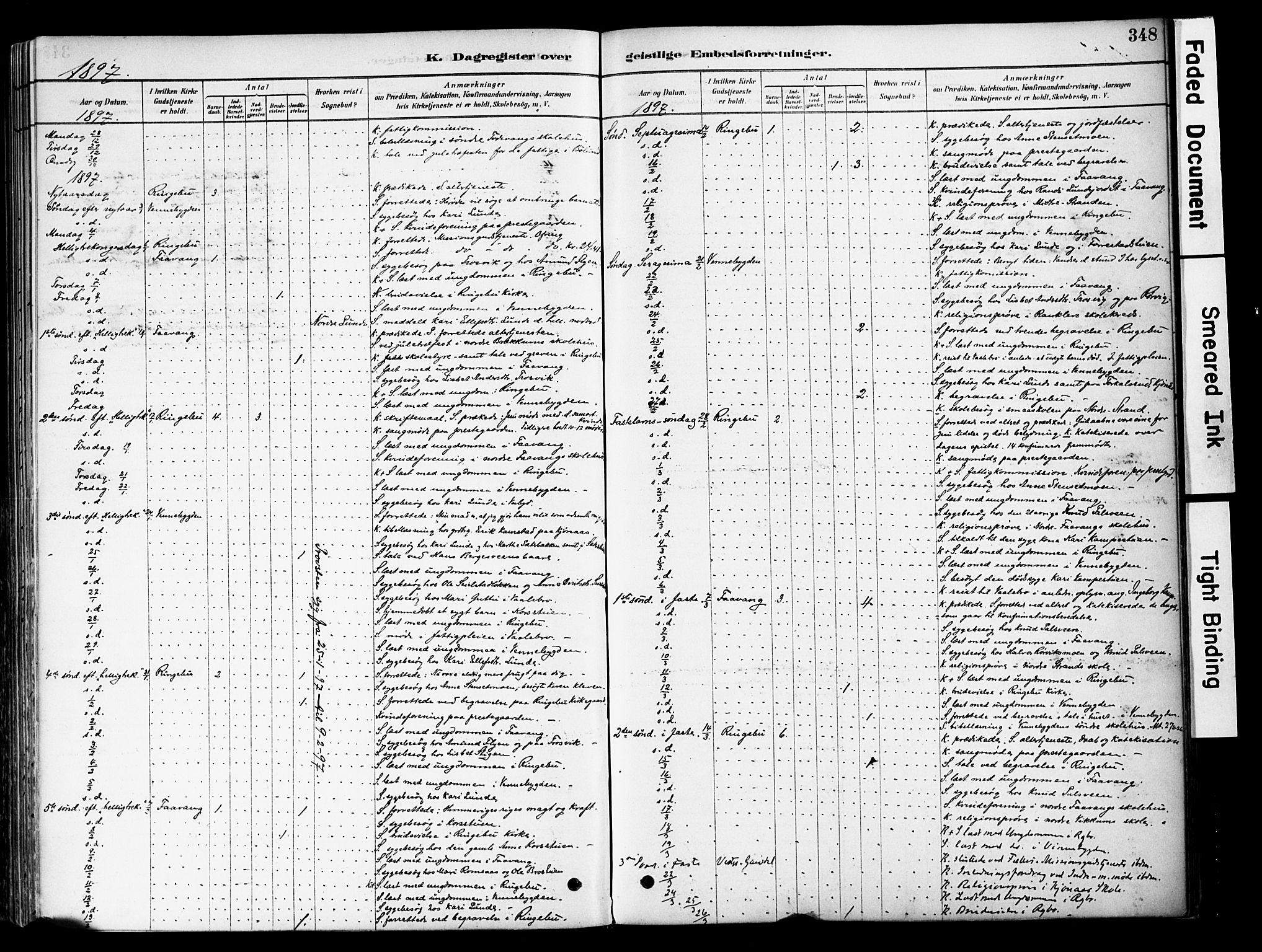 Ringebu prestekontor, SAH/PREST-082/H/Ha/Haa/L0008: Parish register (official) no. 8, 1878-1898, p. 348