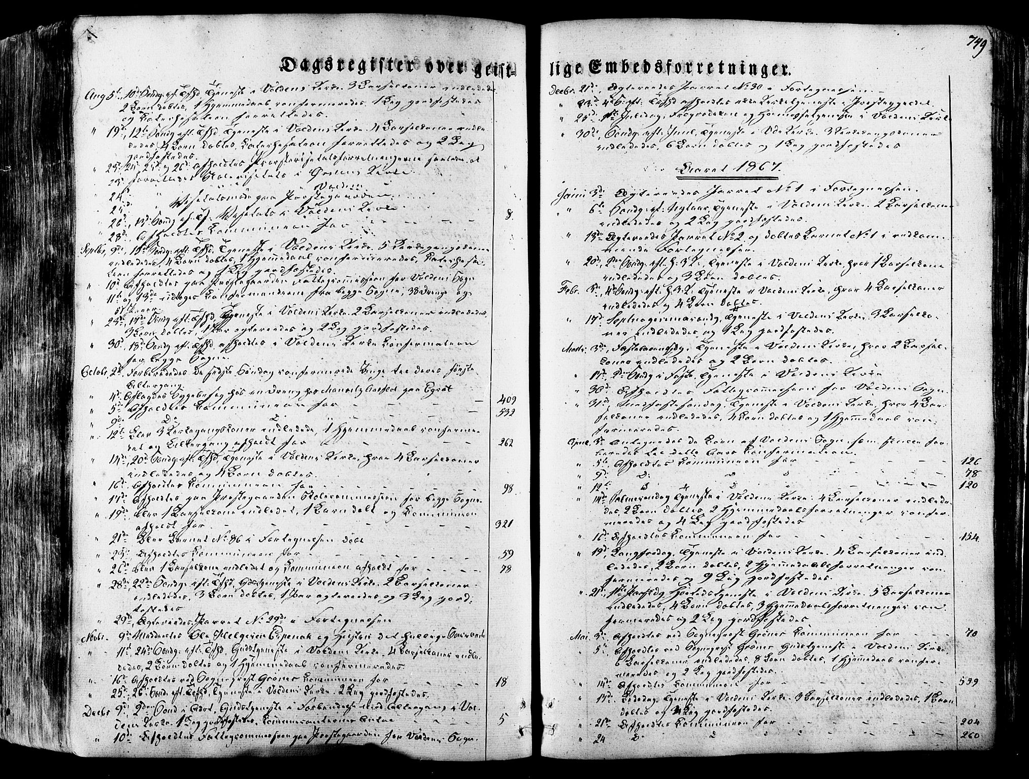 Ministerialprotokoller, klokkerbøker og fødselsregistre - Møre og Romsdal, SAT/A-1454/511/L0140: Parish register (official) no. 511A07, 1851-1878, p. 749