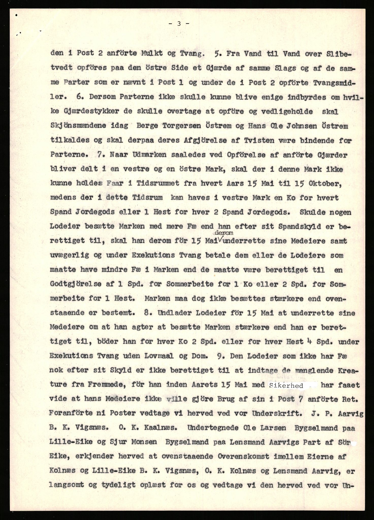 Statsarkivet i Stavanger, SAST/A-101971/03/Y/Yj/L0017: Avskrifter sortert etter gårdsnavn: Eigeland østre - Elve, 1750-1930, p. 273