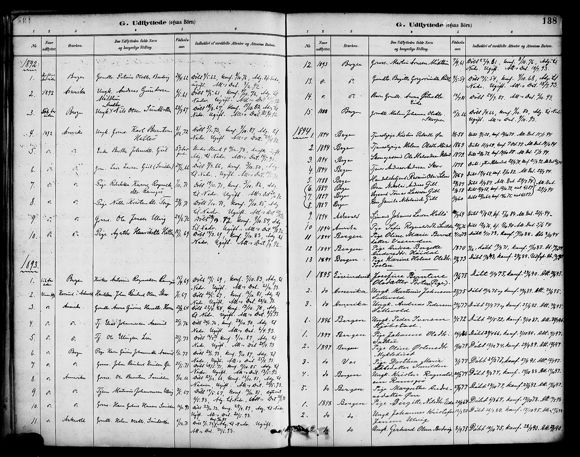 Hyllestad sokneprestembete, SAB/A-80401: Parish register (official) no. D 1, 1886-1905, p. 138