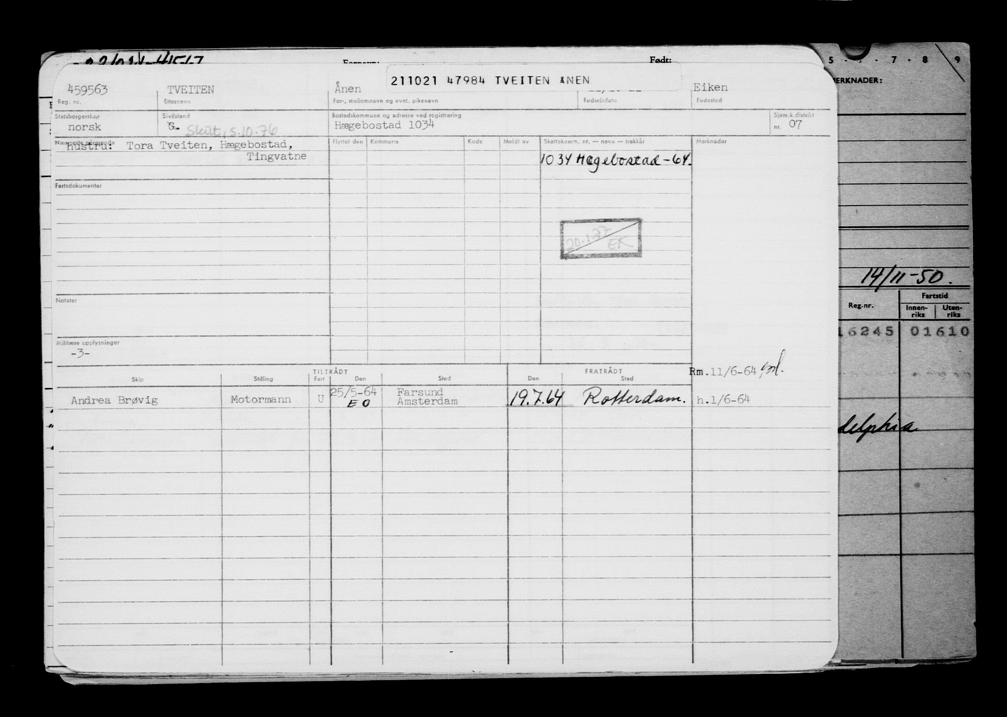 Direktoratet for sjømenn, AV/RA-S-3545/G/Gb/L0199: Hovedkort, 1921, p. 201