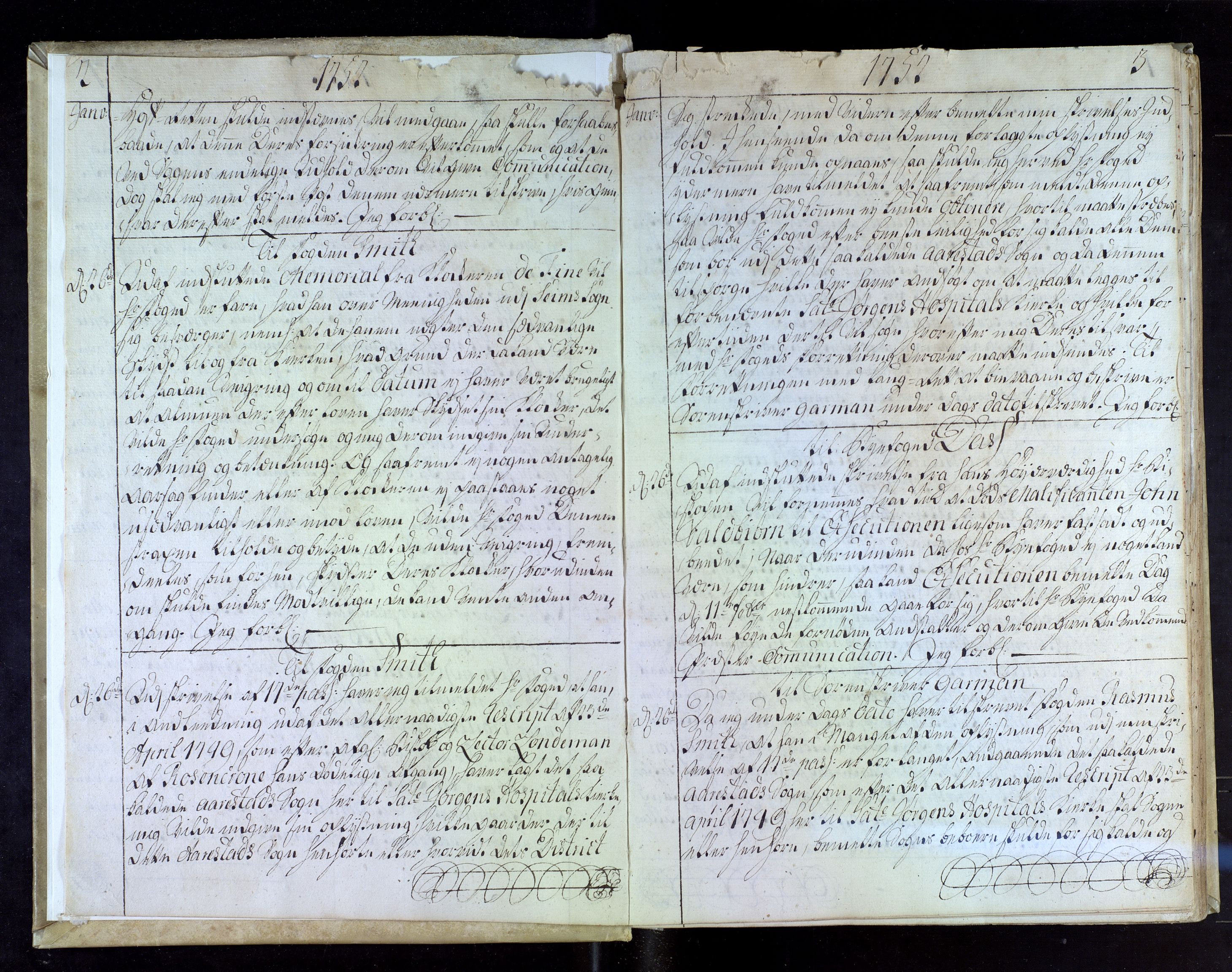 Stiftamtmannen i Bergen, SAB/A-100006/B/Ba/L0027: Lnr.77, 1752-1753