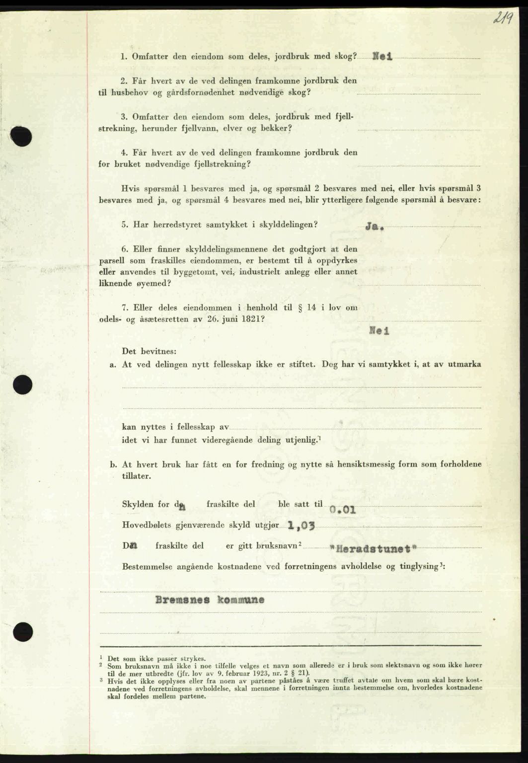 Nordmøre sorenskriveri, AV/SAT-A-4132/1/2/2Ca: Mortgage book no. A109, 1948-1948, Diary no: : 2462/1948