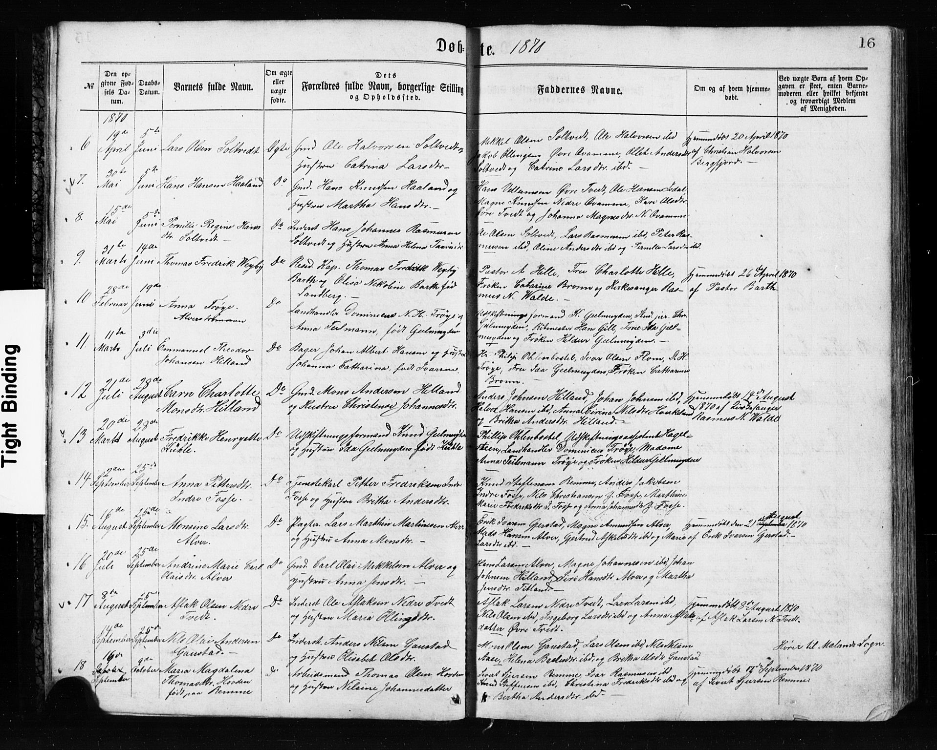 Alversund Sokneprestembete, AV/SAB-A-73901/H/Ha/Hab: Parish register (copy) no. A 2, 1864-1905, p. 16