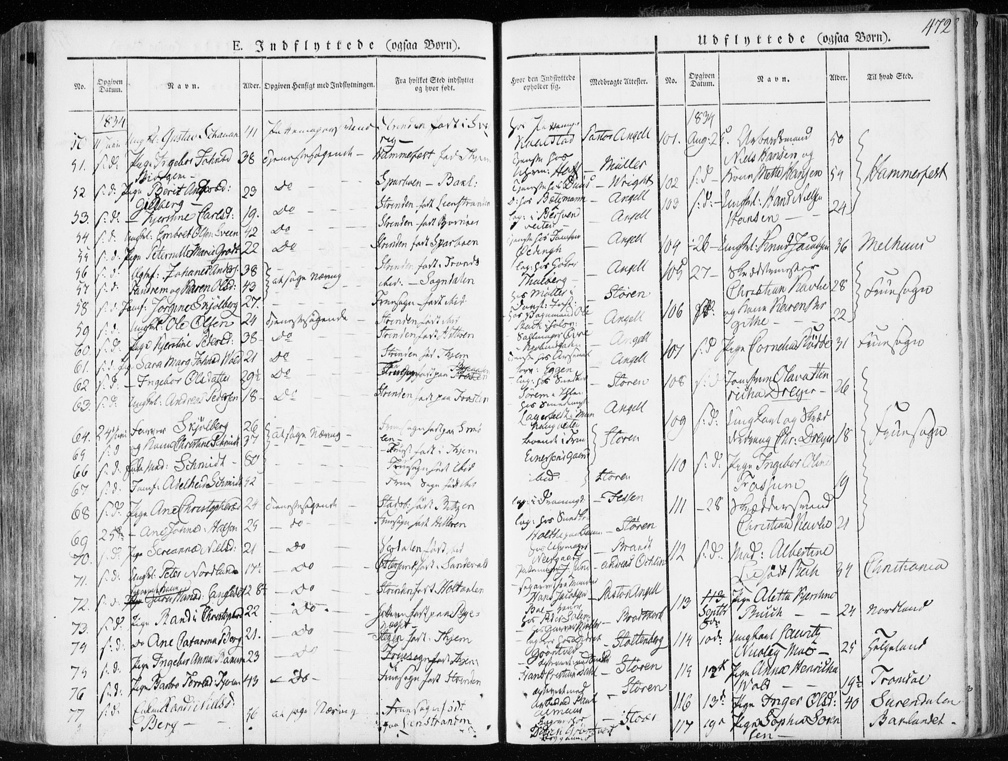 Ministerialprotokoller, klokkerbøker og fødselsregistre - Sør-Trøndelag, AV/SAT-A-1456/601/L0047: Parish register (official) no. 601A15, 1831-1839, p. 472