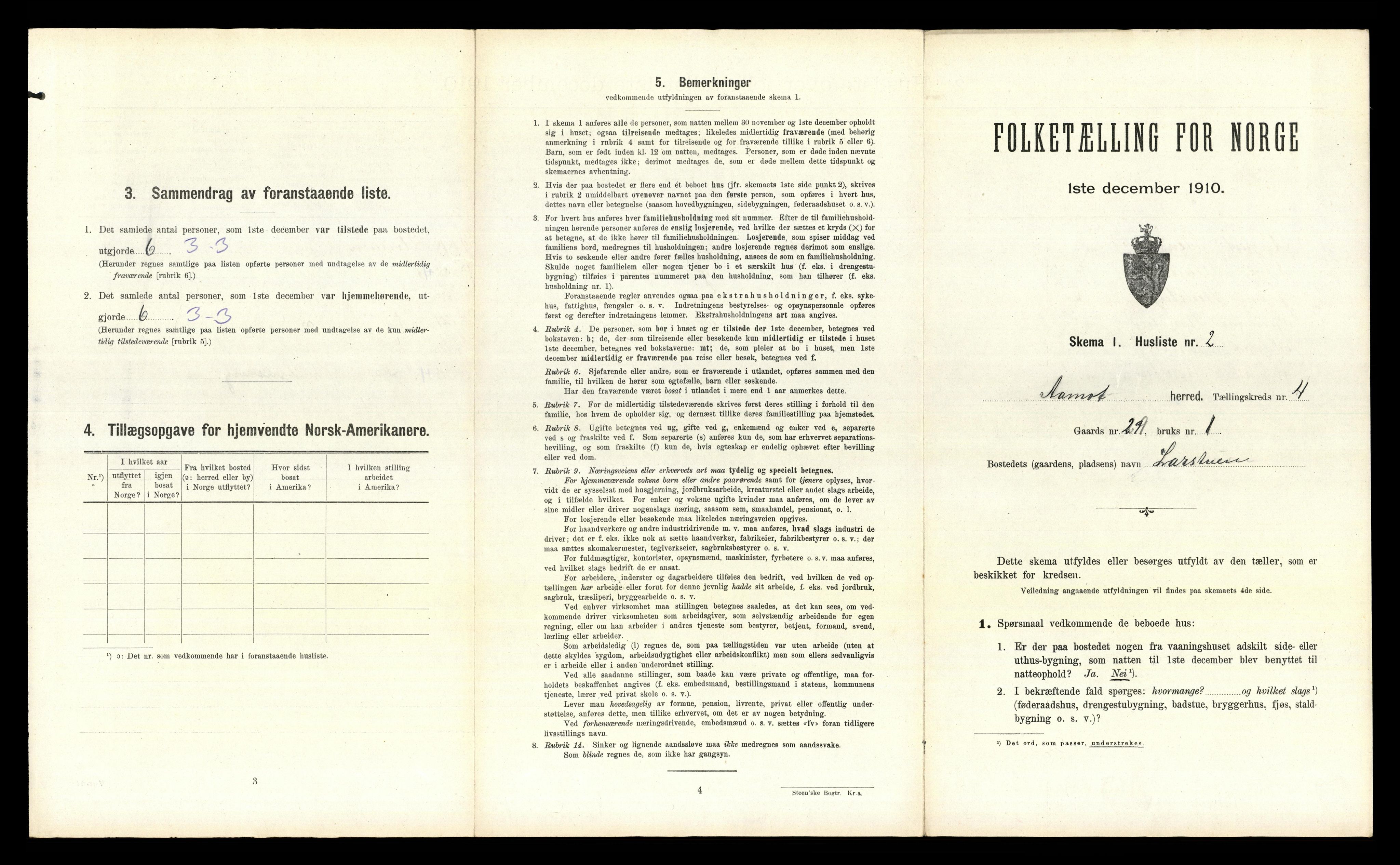 RA, 1910 census for Åmot, 1910, p. 603