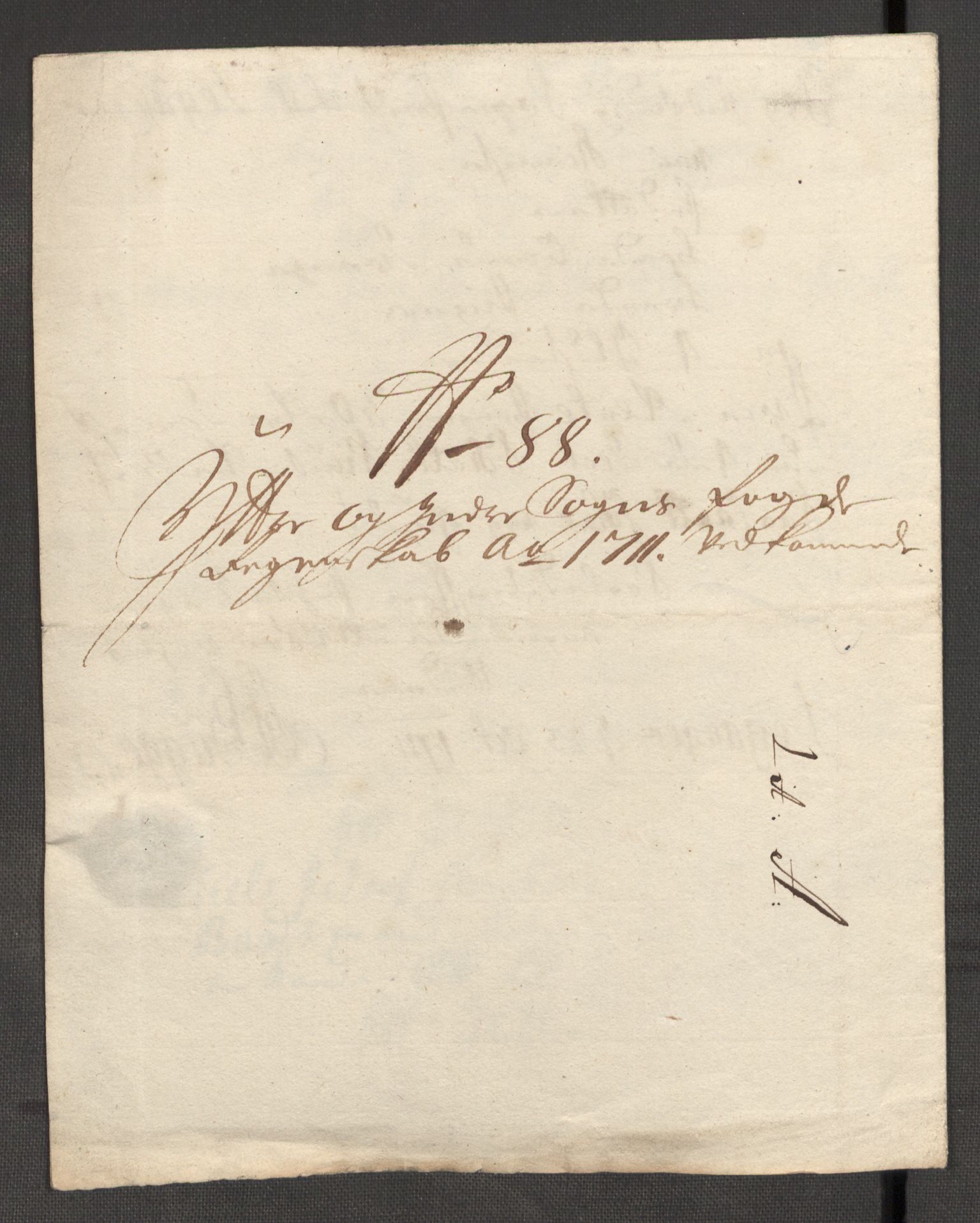 Rentekammeret inntil 1814, Reviderte regnskaper, Fogderegnskap, AV/RA-EA-4092/R52/L3317: Fogderegnskap Sogn, 1711, p. 406