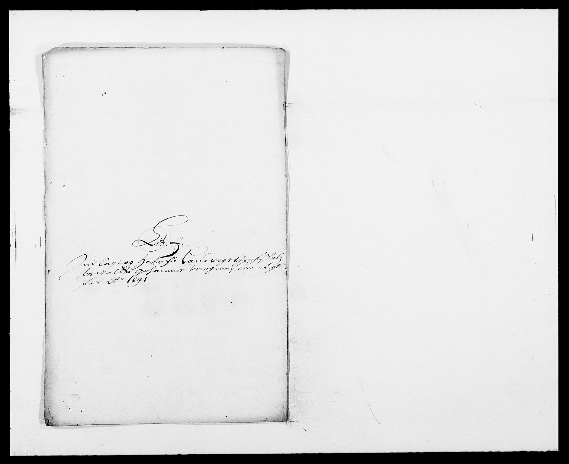 Rentekammeret inntil 1814, Reviderte regnskaper, Fogderegnskap, AV/RA-EA-4092/R33/L1972: Fogderegnskap Larvik grevskap, 1690-1691, p. 296