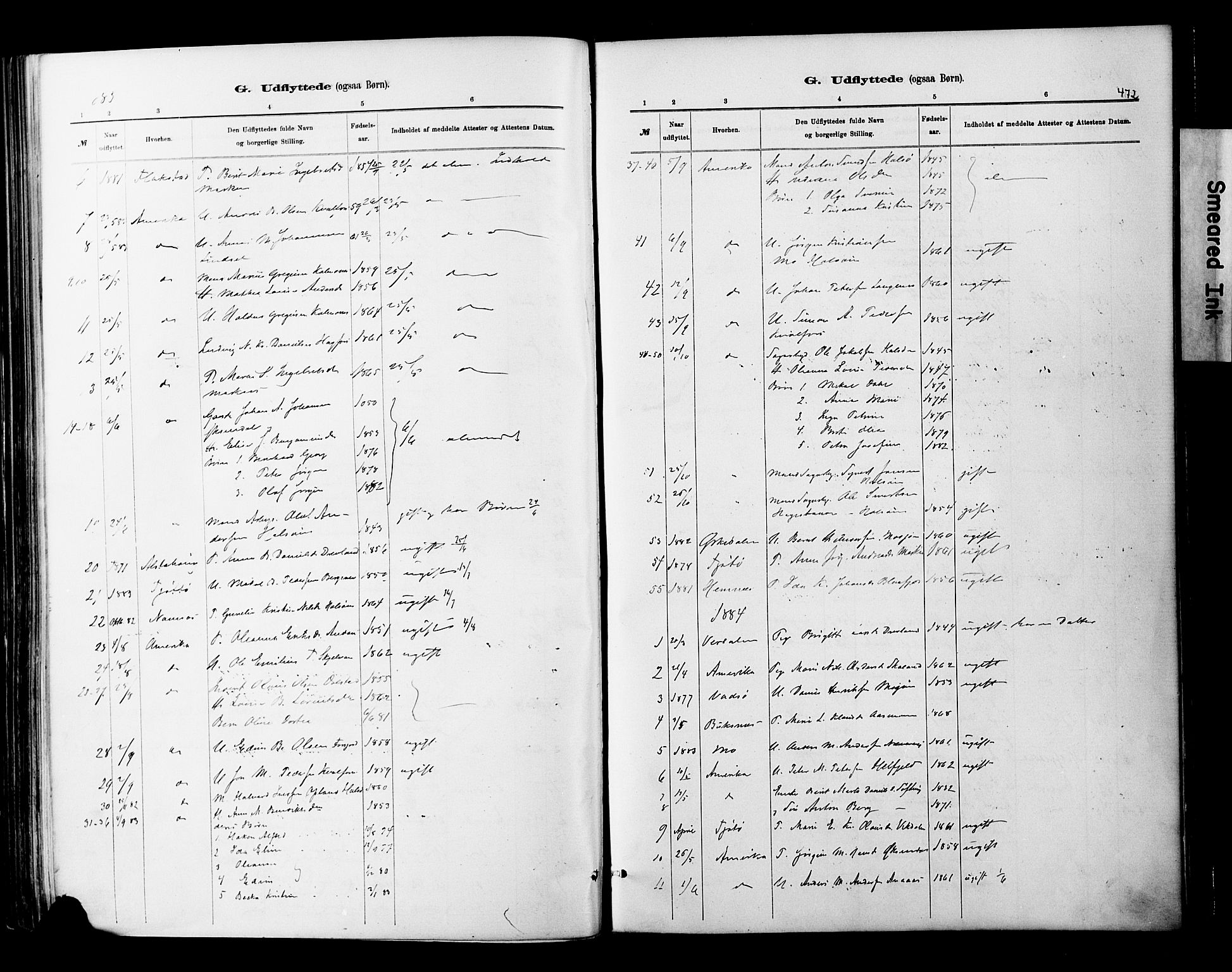 Ministerialprotokoller, klokkerbøker og fødselsregistre - Nordland, SAT/A-1459/820/L0295: Parish register (official) no. 820A16, 1880-1896, p. 472