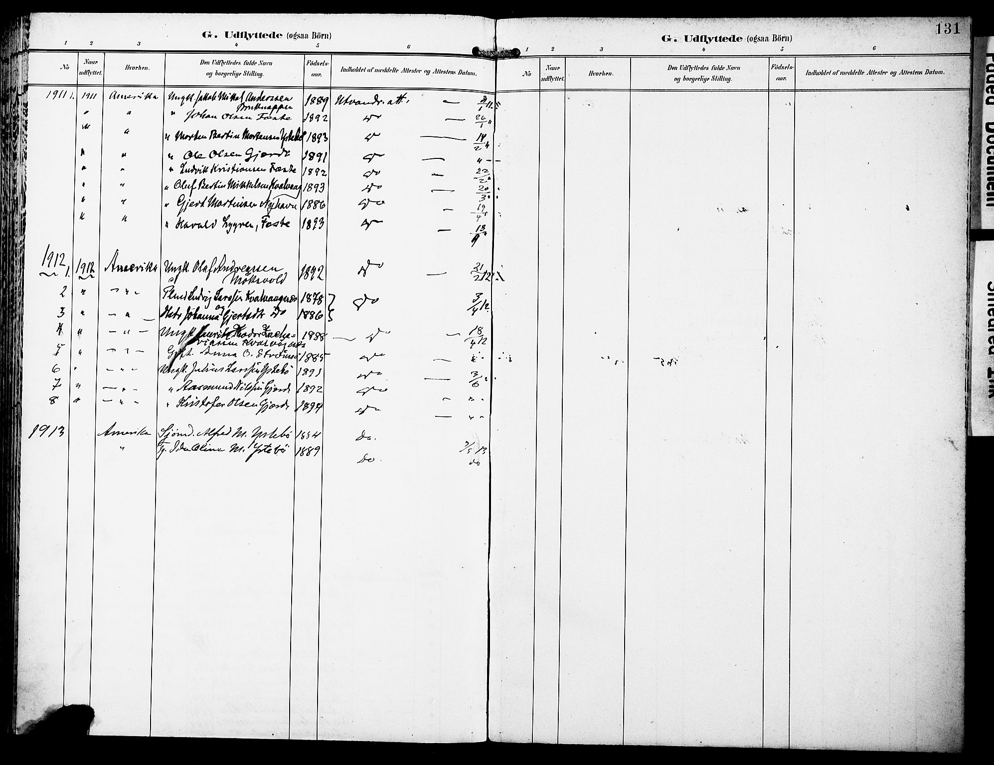 Lindås Sokneprestembete, SAB/A-76701/H/Haa: Parish register (official) no. E 2, 1897-1912, p. 131
