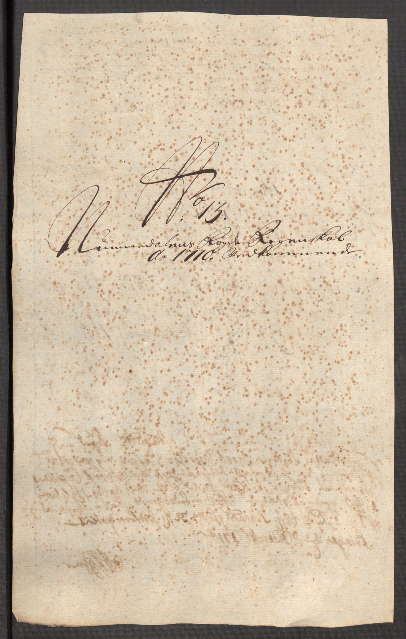 Rentekammeret inntil 1814, Reviderte regnskaper, Fogderegnskap, AV/RA-EA-4092/R64/L4431: Fogderegnskap Namdal, 1709-1710, p. 417