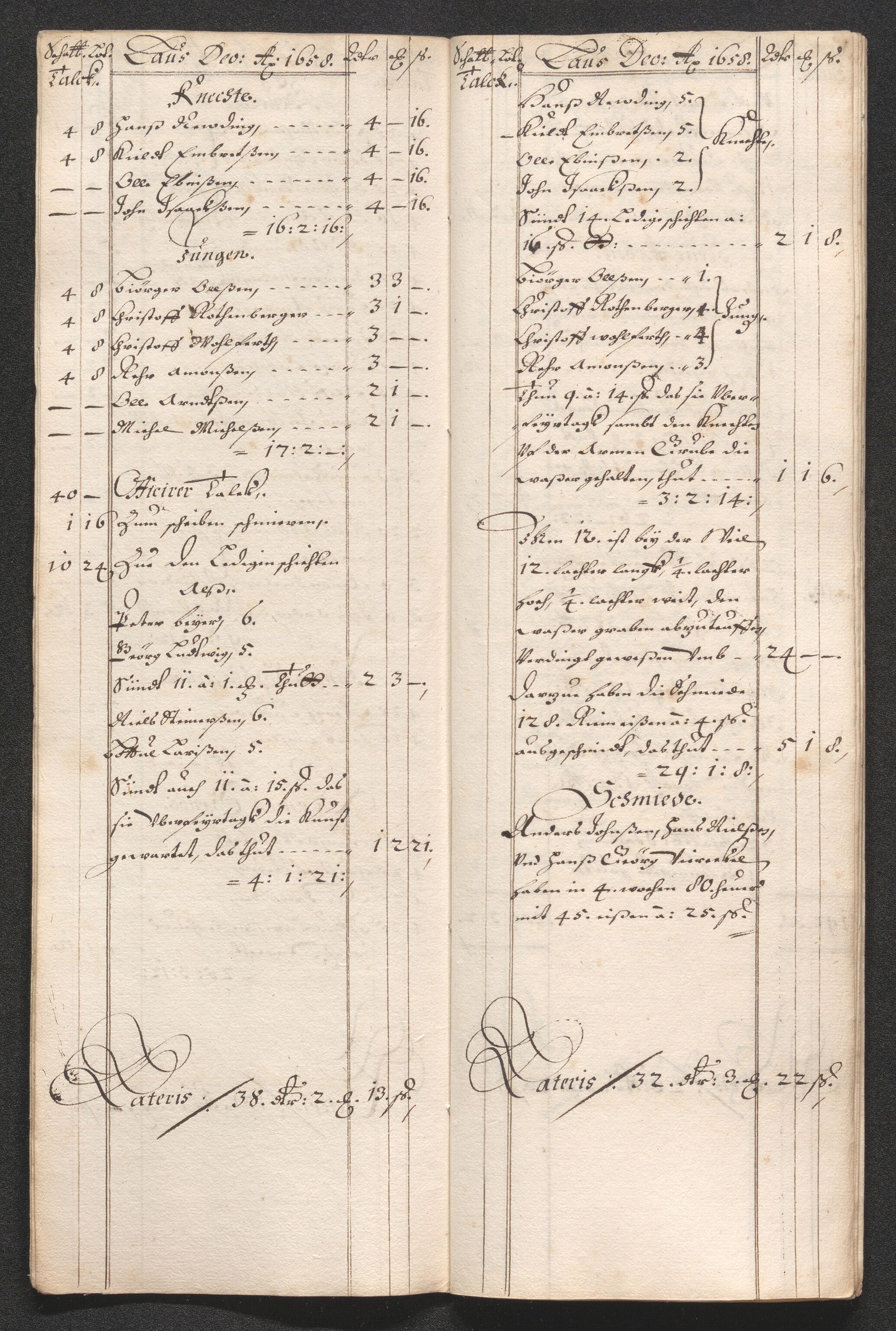 Kongsberg Sølvverk 1623-1816, SAKO/EA-3135/001/D/Dc/Dcd/L0033: Utgiftsregnskap for gruver m.m. , 1658, p. 309