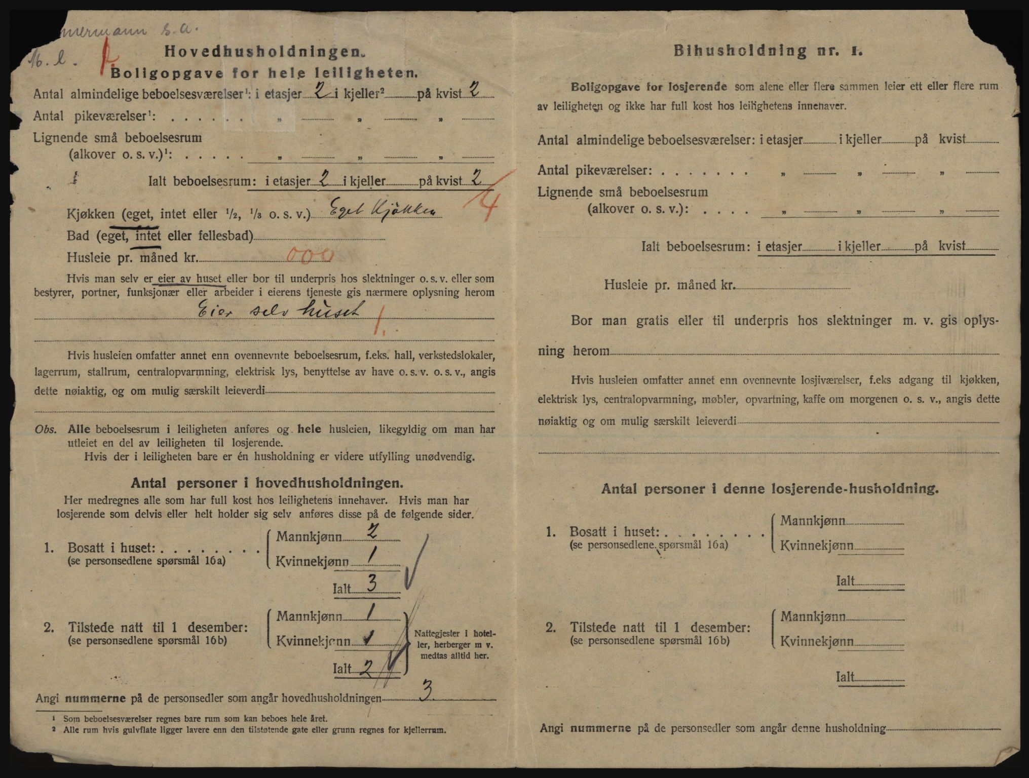 SATØ, 1920 census for Tromsø, 1920, p. 3720