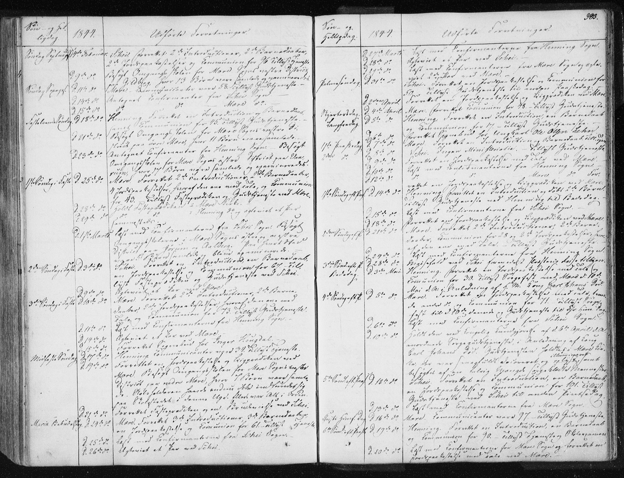 Ministerialprotokoller, klokkerbøker og fødselsregistre - Nord-Trøndelag, SAT/A-1458/735/L0339: Parish register (official) no. 735A06 /1, 1836-1848, p. 383