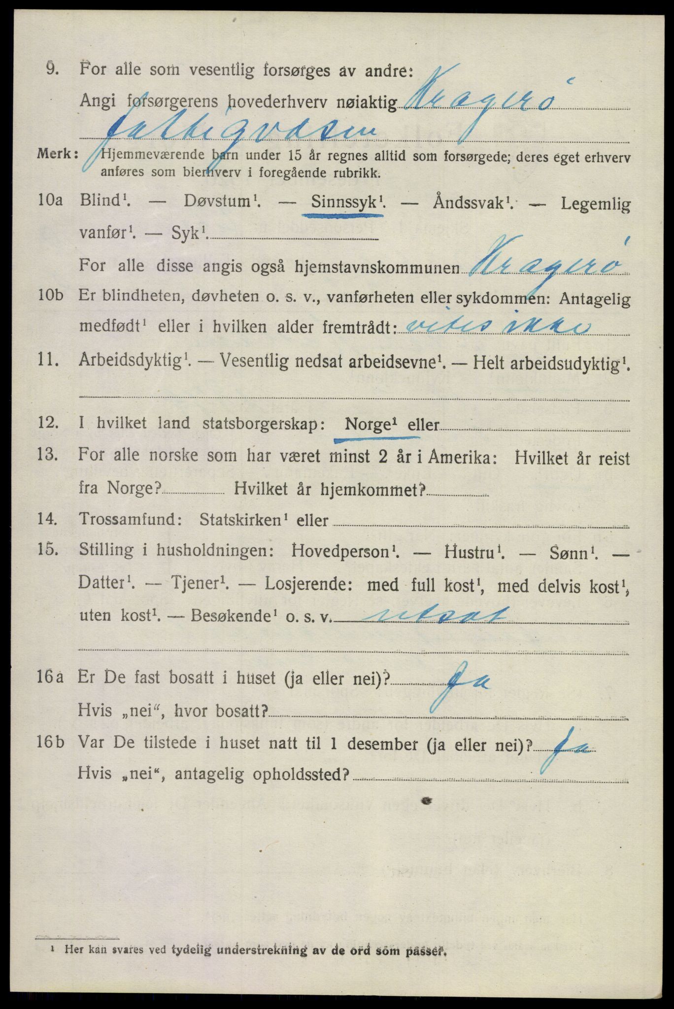 SAKO, 1920 census for Lier, 1920, p. 26189