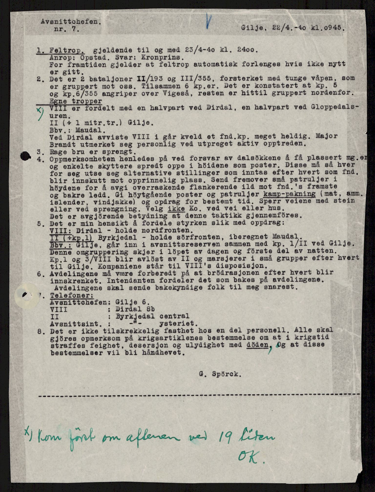 Forsvaret, Forsvarets krigshistoriske avdeling, AV/RA-RAFA-2017/Y/Yb/L0090: II-C-11-320  -  3. Divisjon., 1940, p. 29