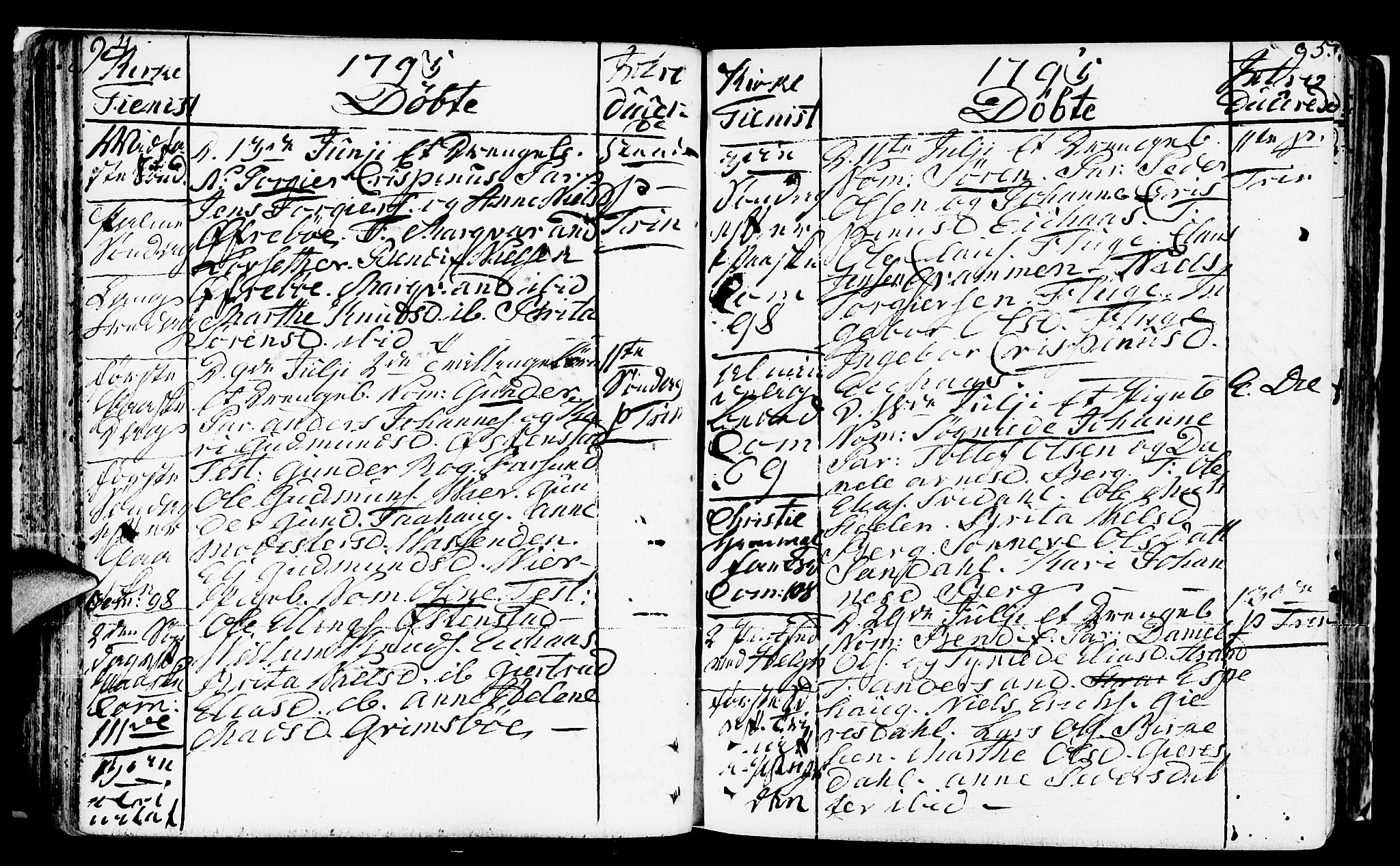 Jølster sokneprestembete, AV/SAB-A-80701/H/Haa/Haaa/L0005: Parish register (official) no. A 5, 1790-1821, p. 94-95