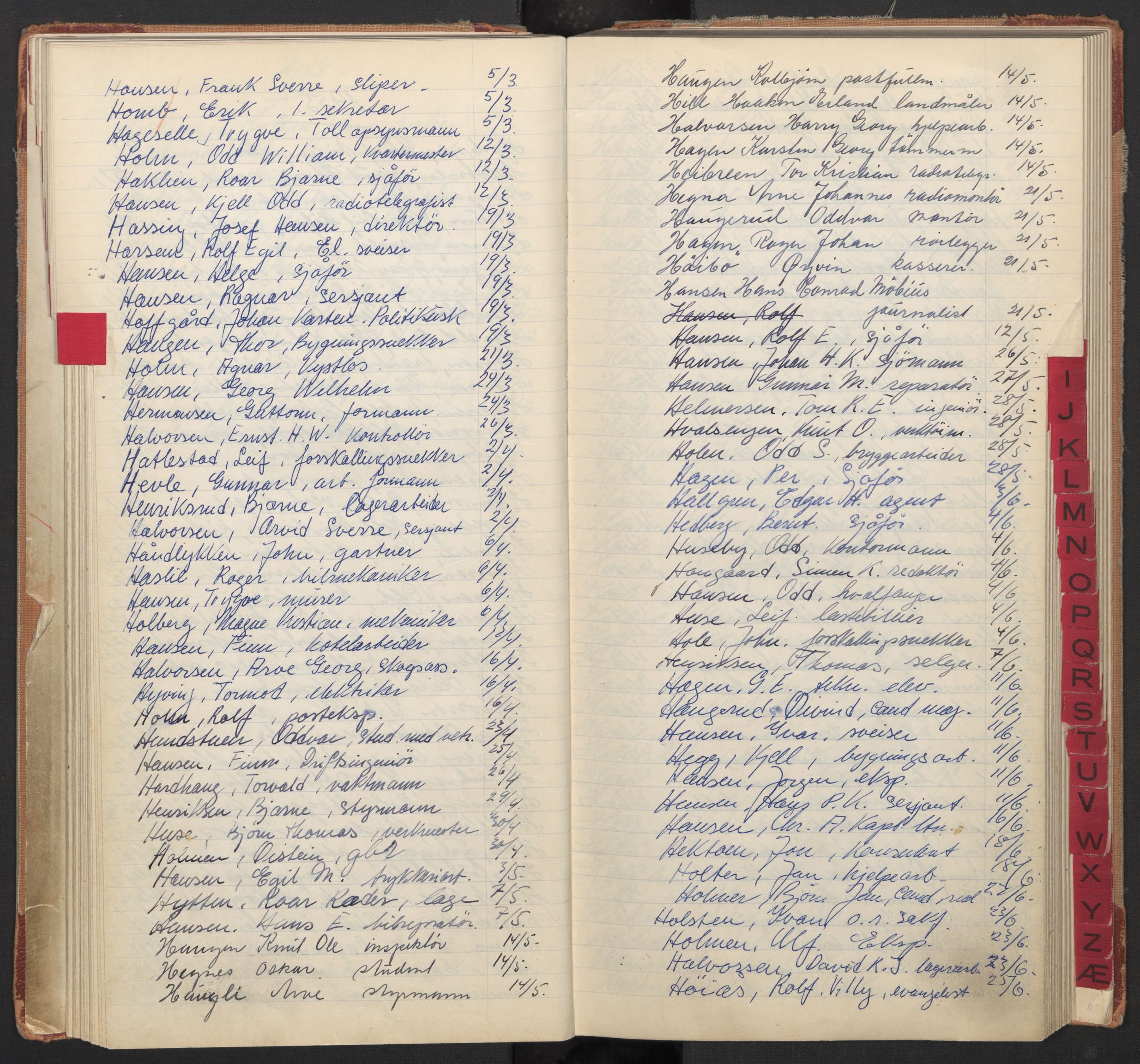 Oslo byfogd avd. I, AV/SAO-A-10220/L/La/L0009: Vigselsregister, 1955-1958, p. 47