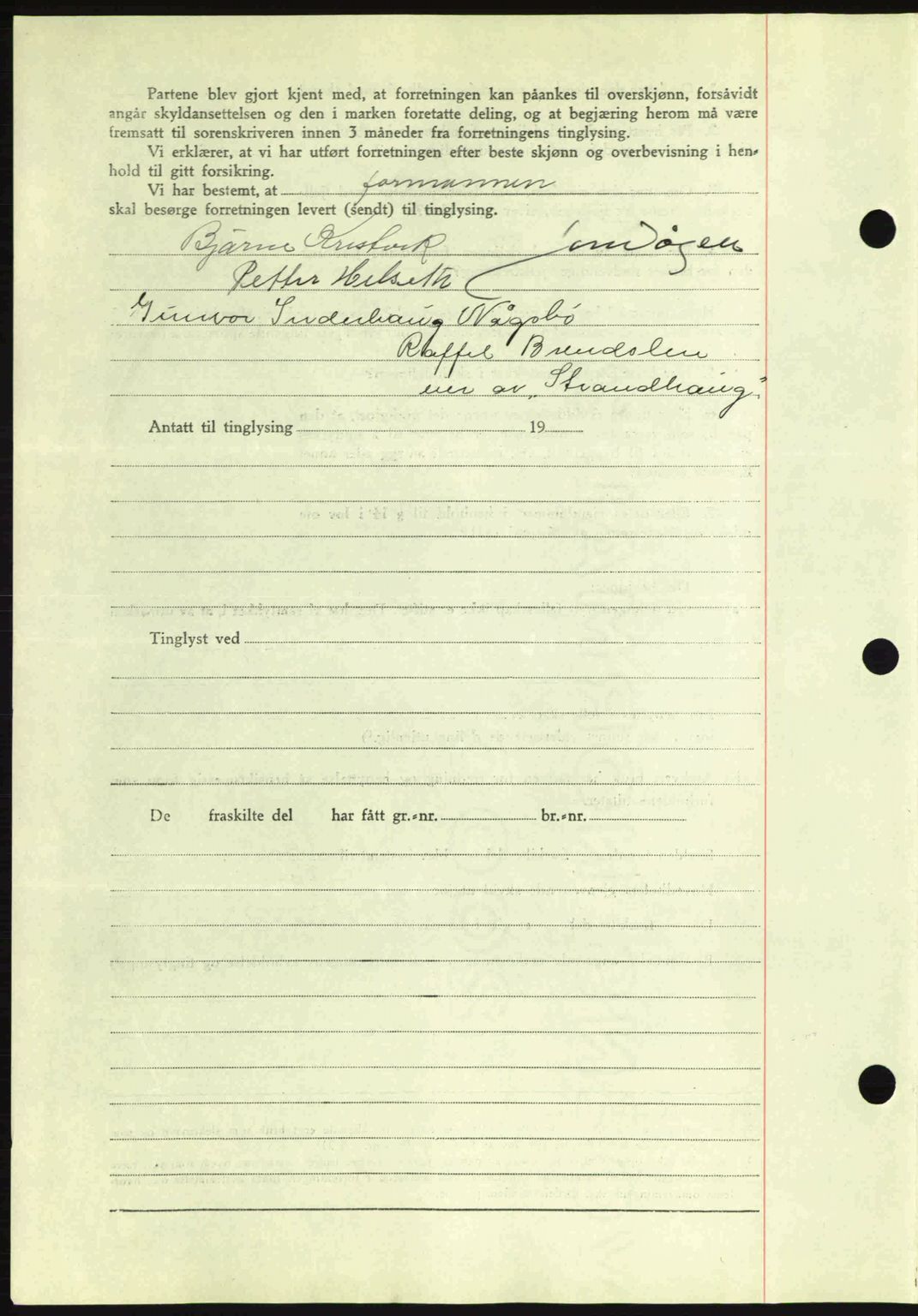 Romsdal sorenskriveri, AV/SAT-A-4149/1/2/2C: Mortgage book no. A8, 1939-1940, Diary no: : 1063/1940