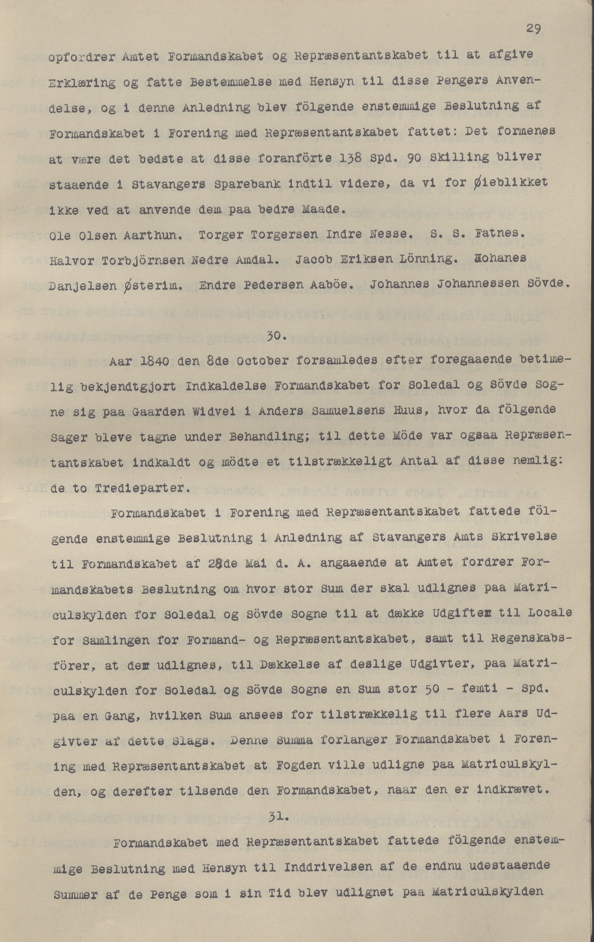 Sauda kommune - Formannskapet/sentraladministrasjonen, IKAR/K-100597/A/Aa/L0001: Møtebok, 1838-1888, p. 29