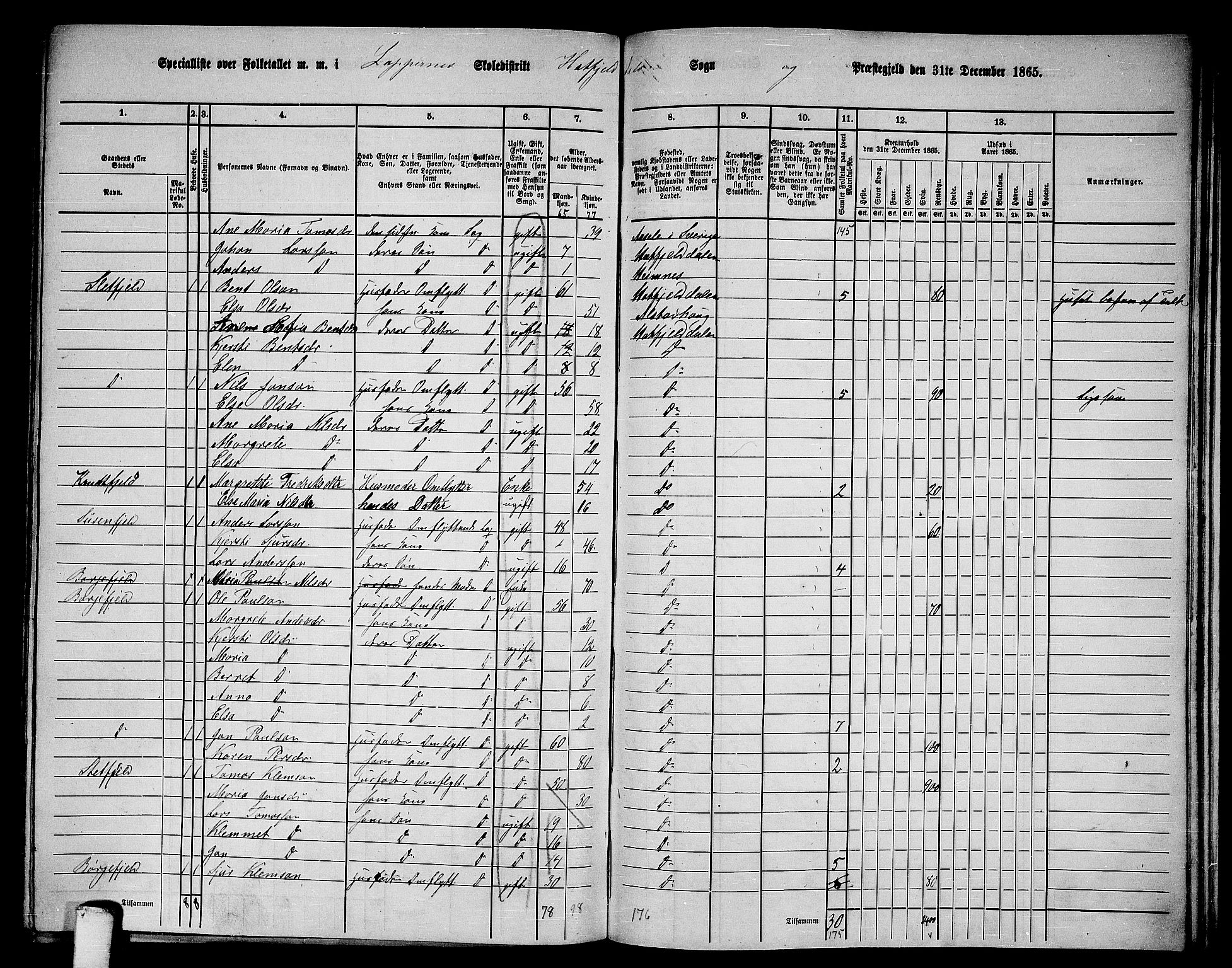 RA, 1865 census for Hattfjelldal, 1865, p. 24