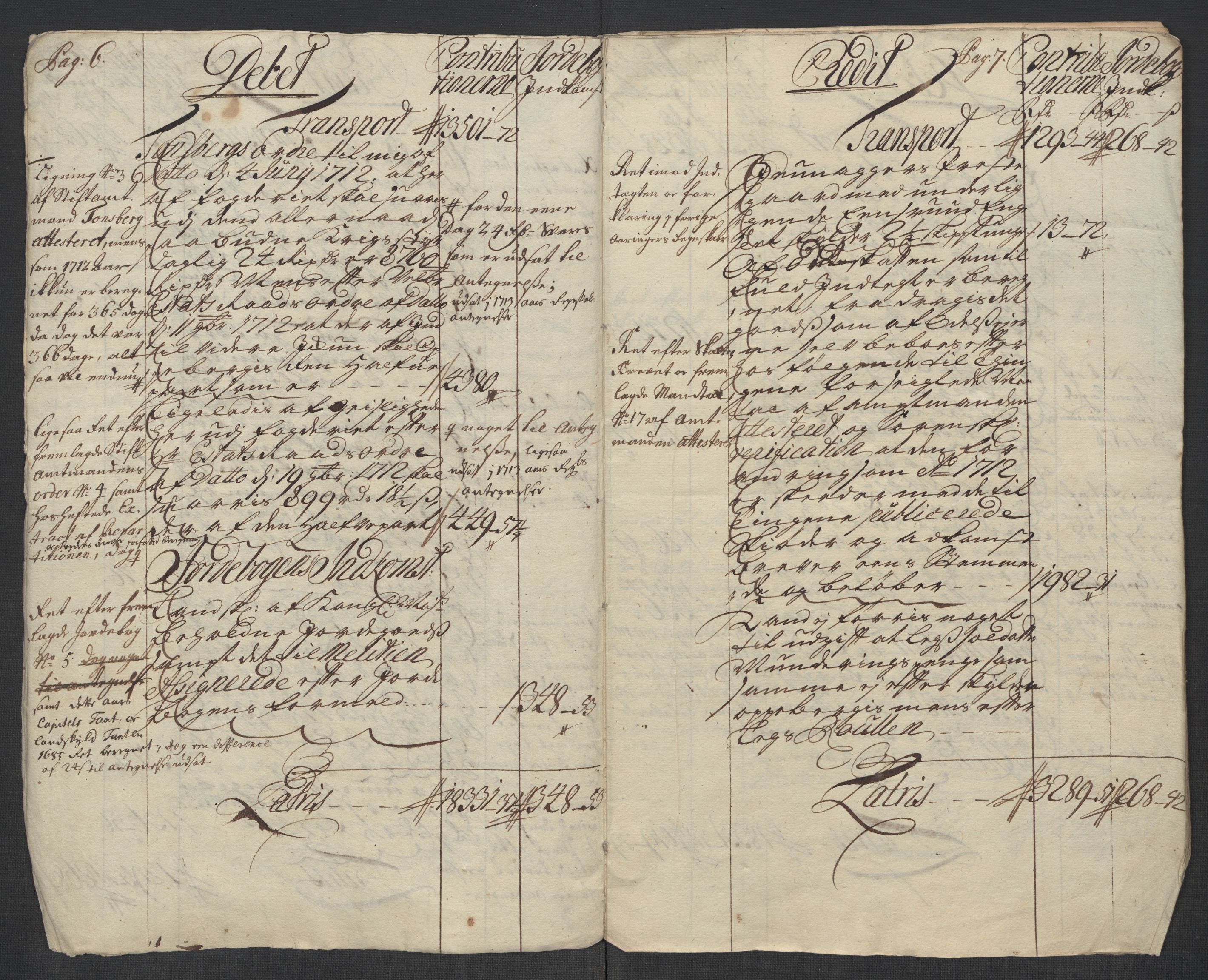 Rentekammeret inntil 1814, Reviderte regnskaper, Fogderegnskap, AV/RA-EA-4092/R18/L1309: Fogderegnskap Hadeland, Toten og Valdres, 1712, p. 6