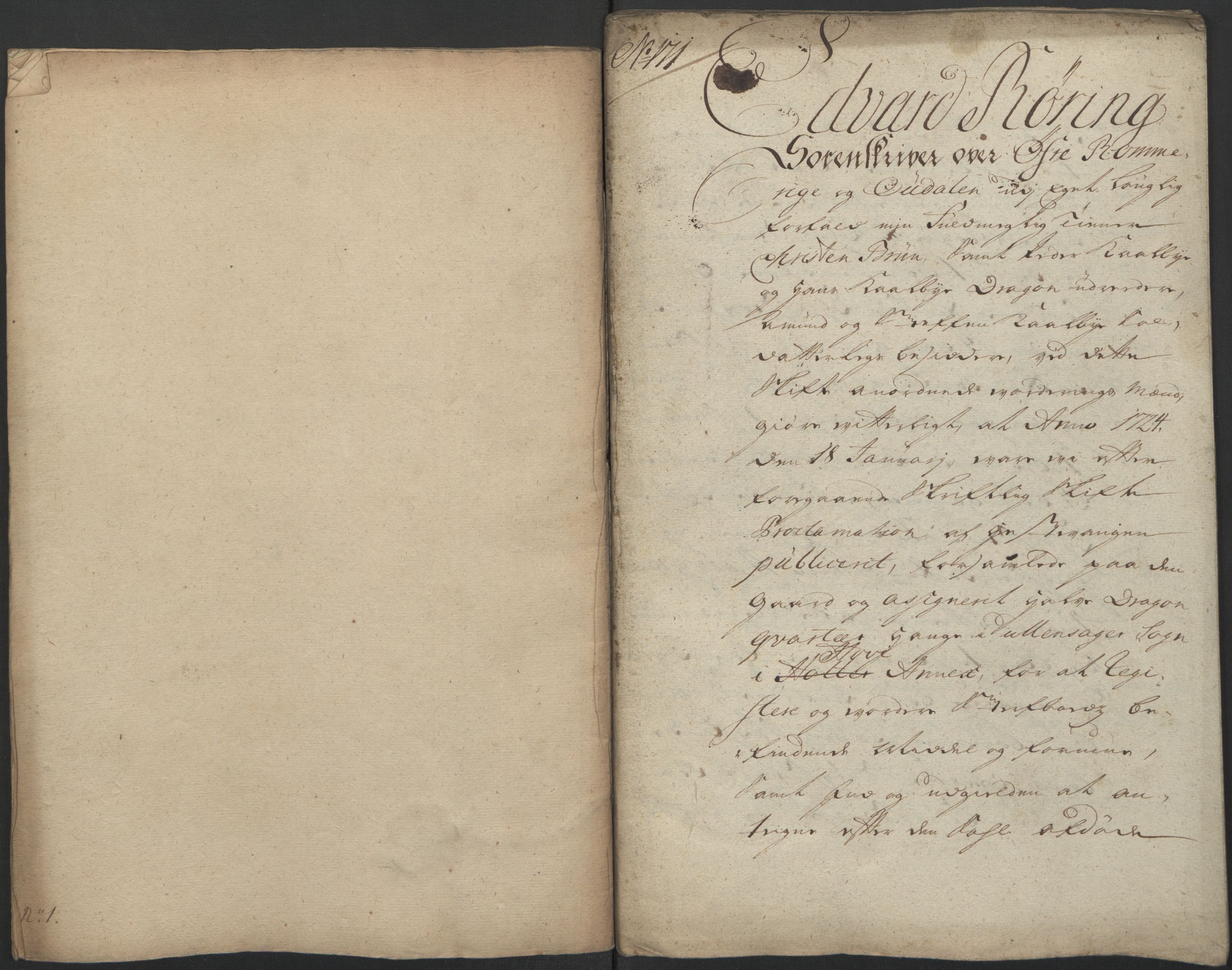 Forsvaret, Generalauditøren, AV/RA-RAFA-1772/F/Fj/Fjb/L0004: Skifter nr. 160 - 194 (1723, 1724), 1723-1724, p. 172
