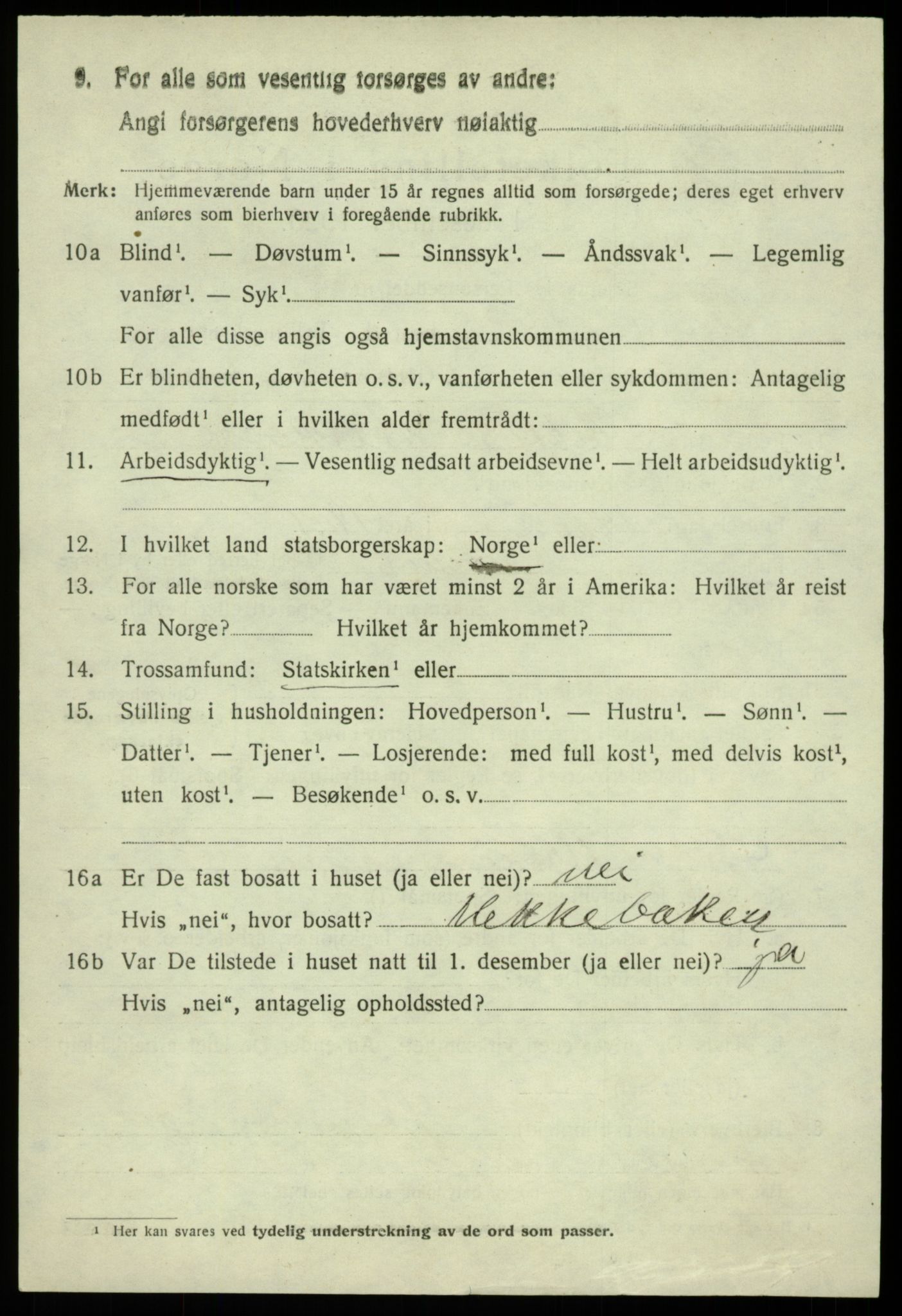 SAB, 1920 census for Austevoll, 1920, p. 6529