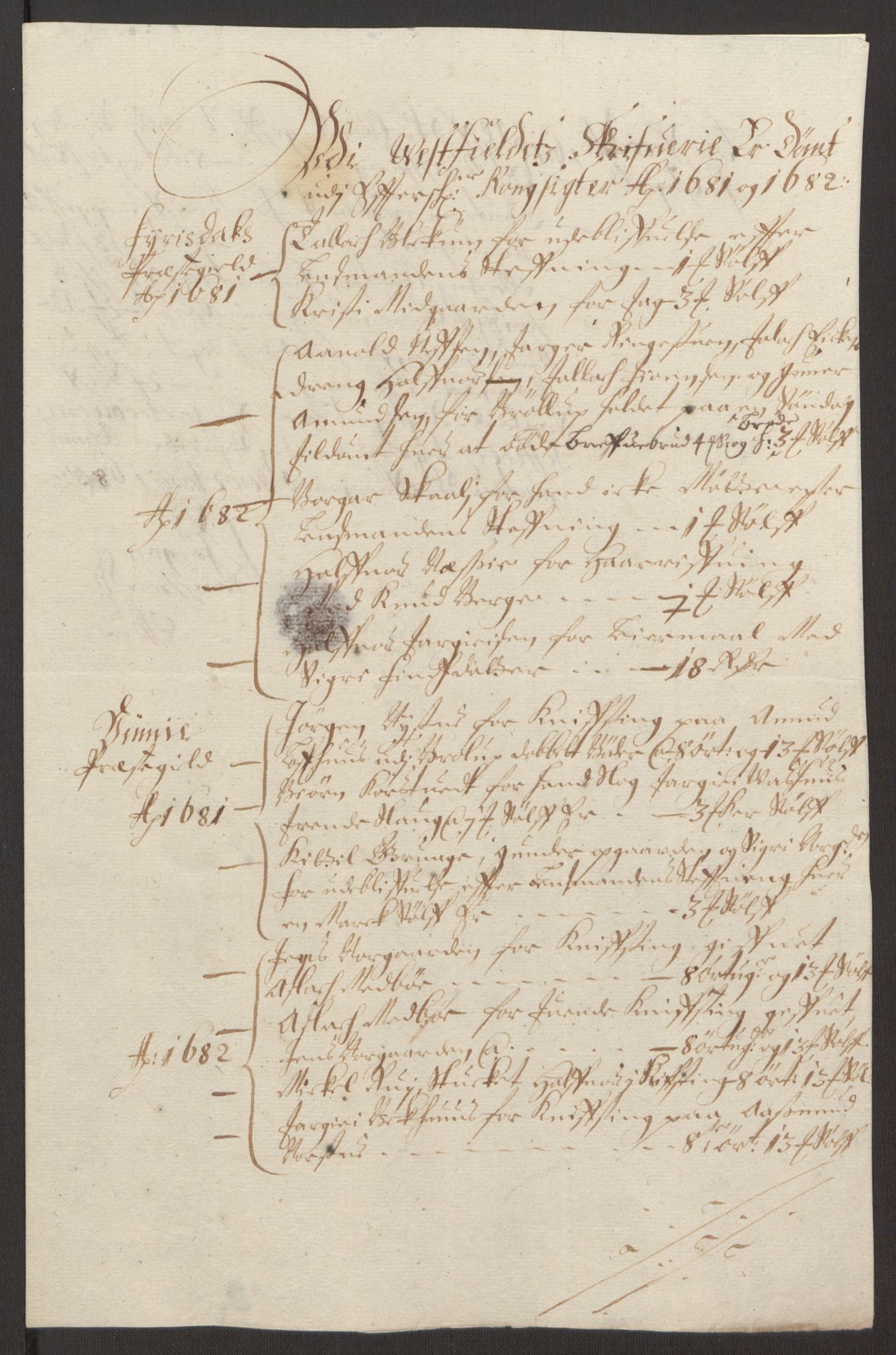 Rentekammeret inntil 1814, Reviderte regnskaper, Fogderegnskap, AV/RA-EA-4092/R35/L2078: Fogderegnskap Øvre og Nedre Telemark, 1680-1684, p. 61