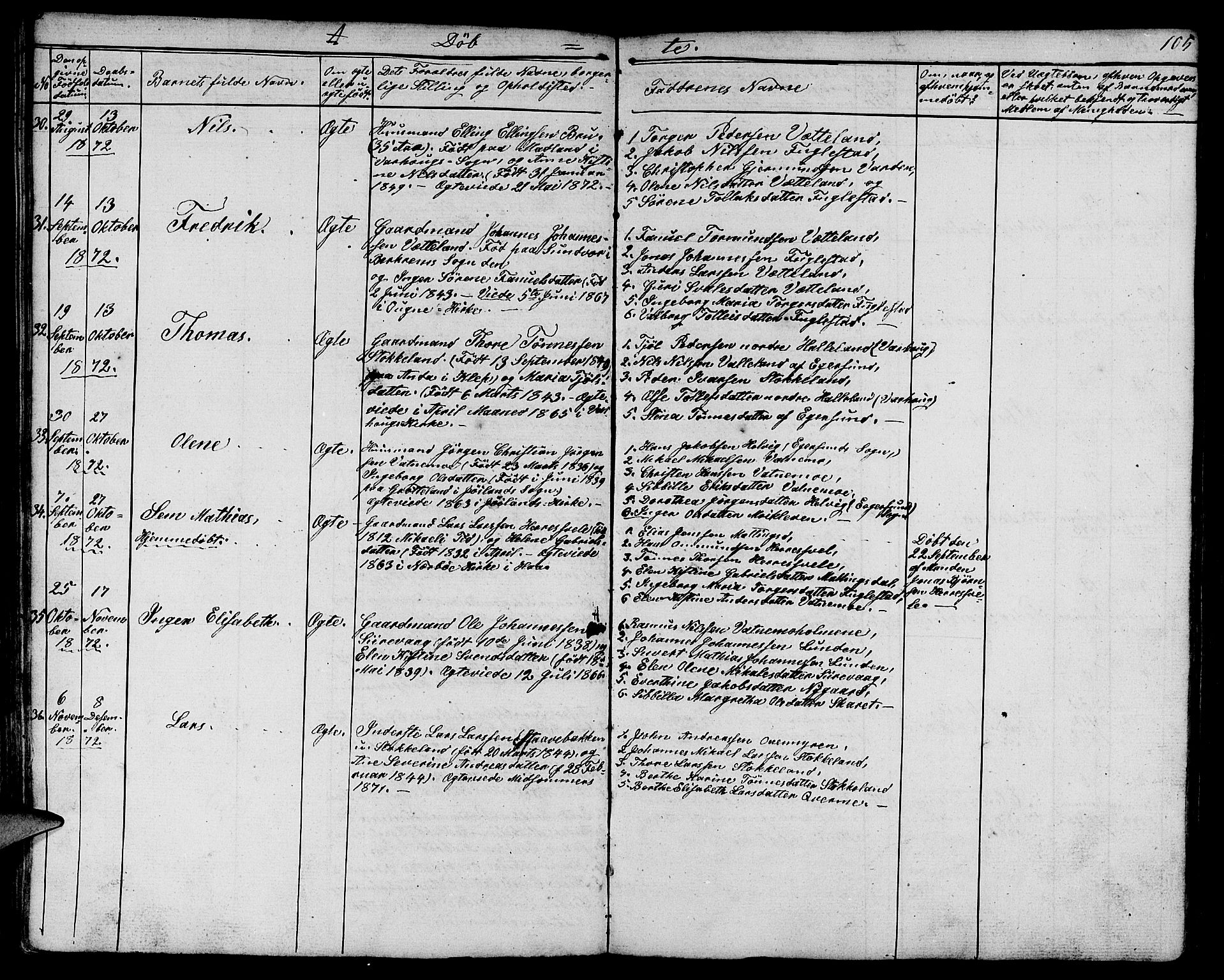 Eigersund sokneprestkontor, AV/SAST-A-101807/S09/L0003: Parish register (copy) no. B 3, 1846-1875, p. 105