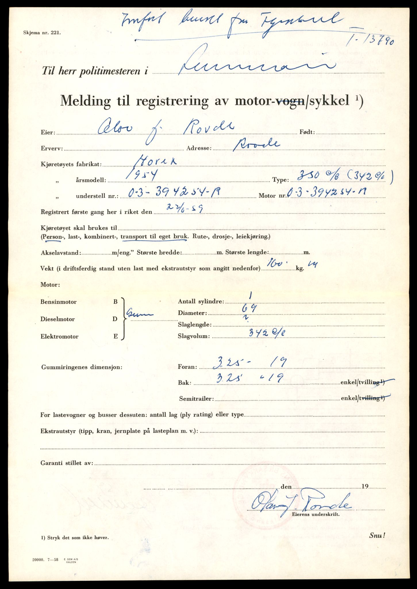 Møre og Romsdal vegkontor - Ålesund trafikkstasjon, AV/SAT-A-4099/F/Fe/L0041: Registreringskort for kjøretøy T 13710 - T 13905, 1927-1998, p. 1399